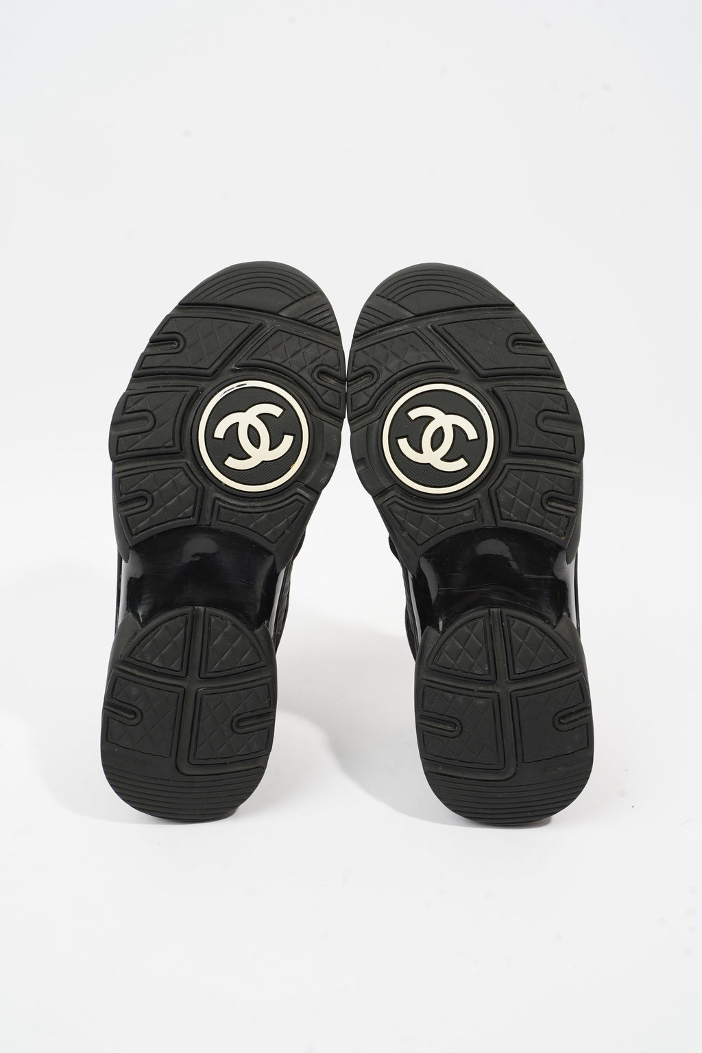 Chanel CC Logo Black Suede EU 37 UK 4