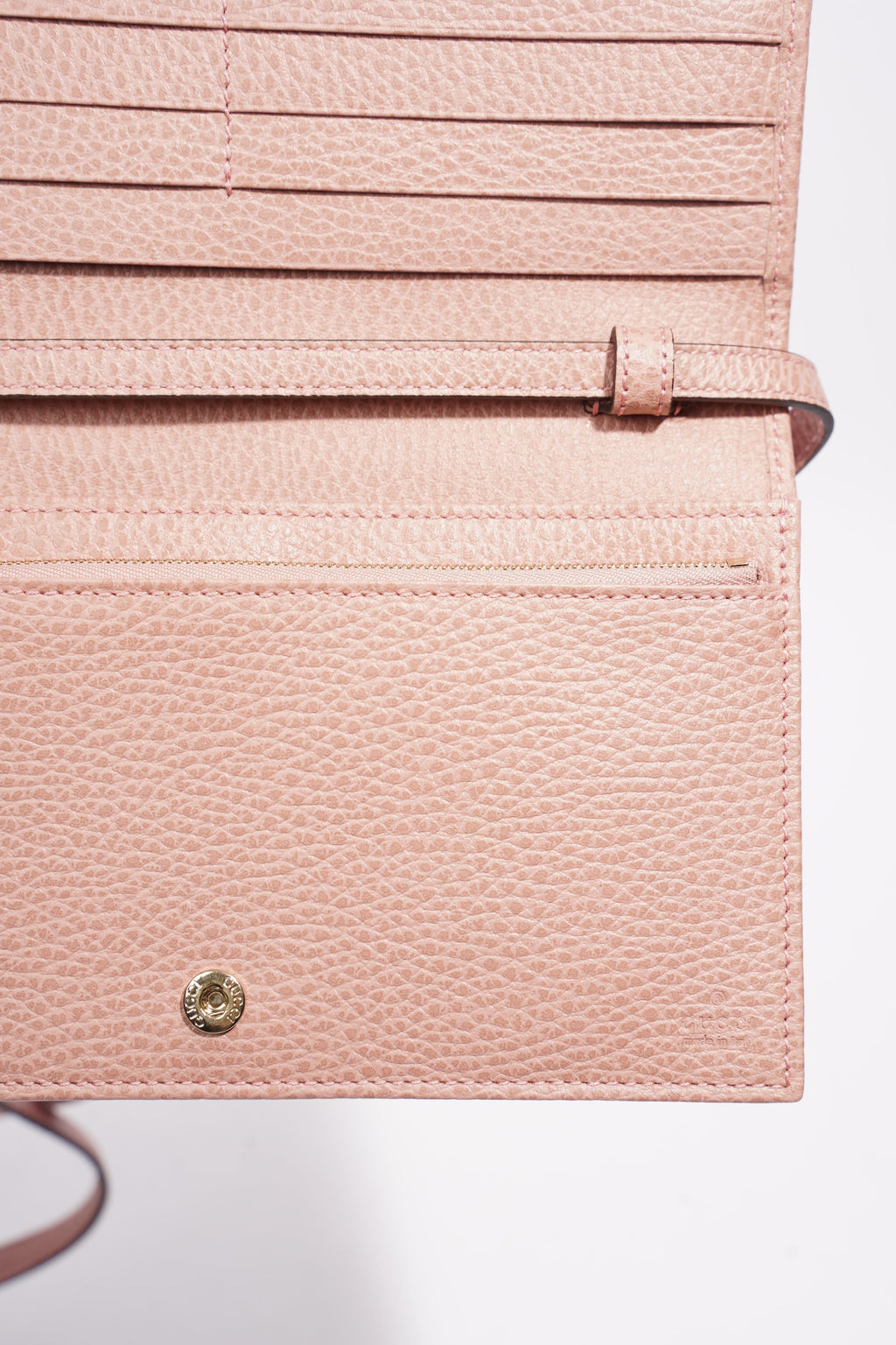 Gucci Swing Shoulder Bag Pink Leather