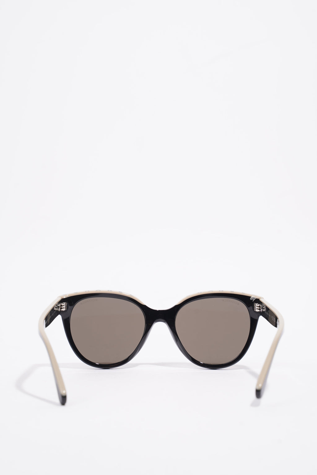 Chanel 5414 Sunglasses Black / Beige Acetate 140mm