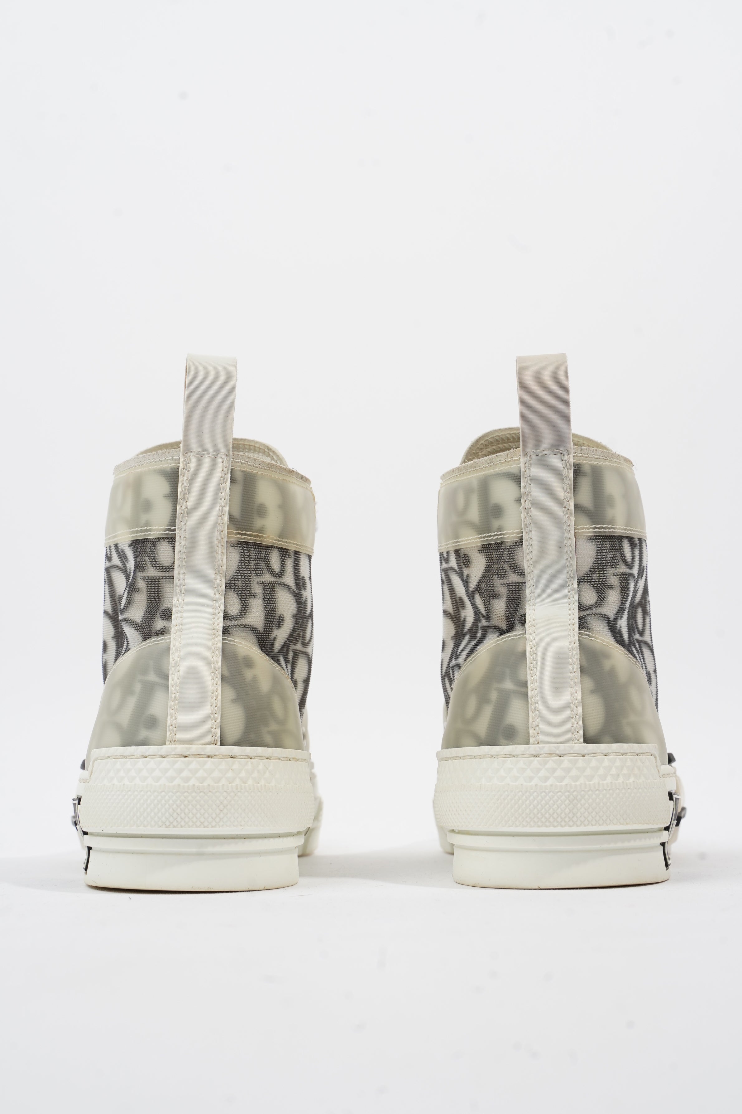 Christian Dior B23 High-top White / Black Oblique Canvas EU 37 UK 4