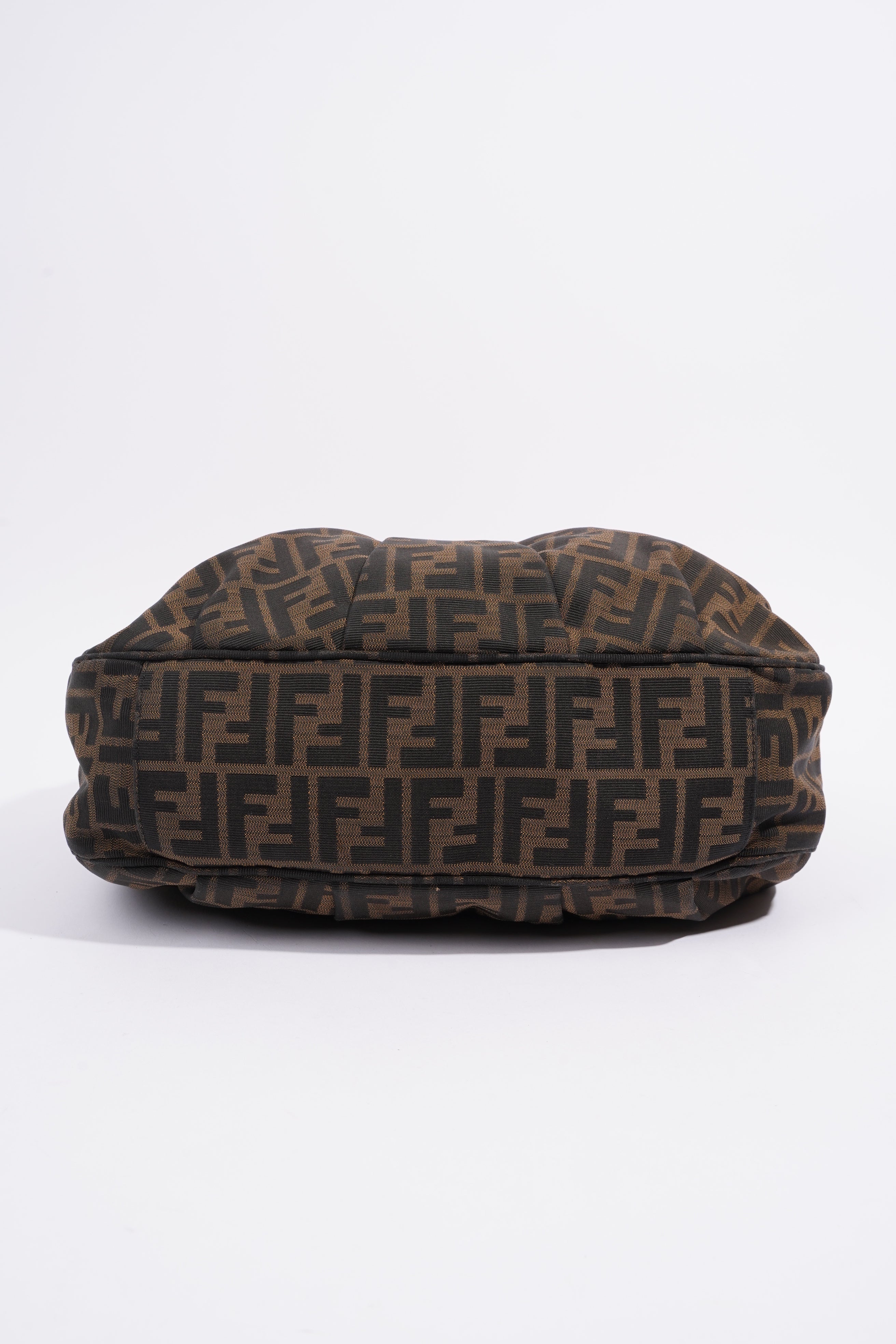 Fendi Zucca Shoulder Bag Brown Canvas