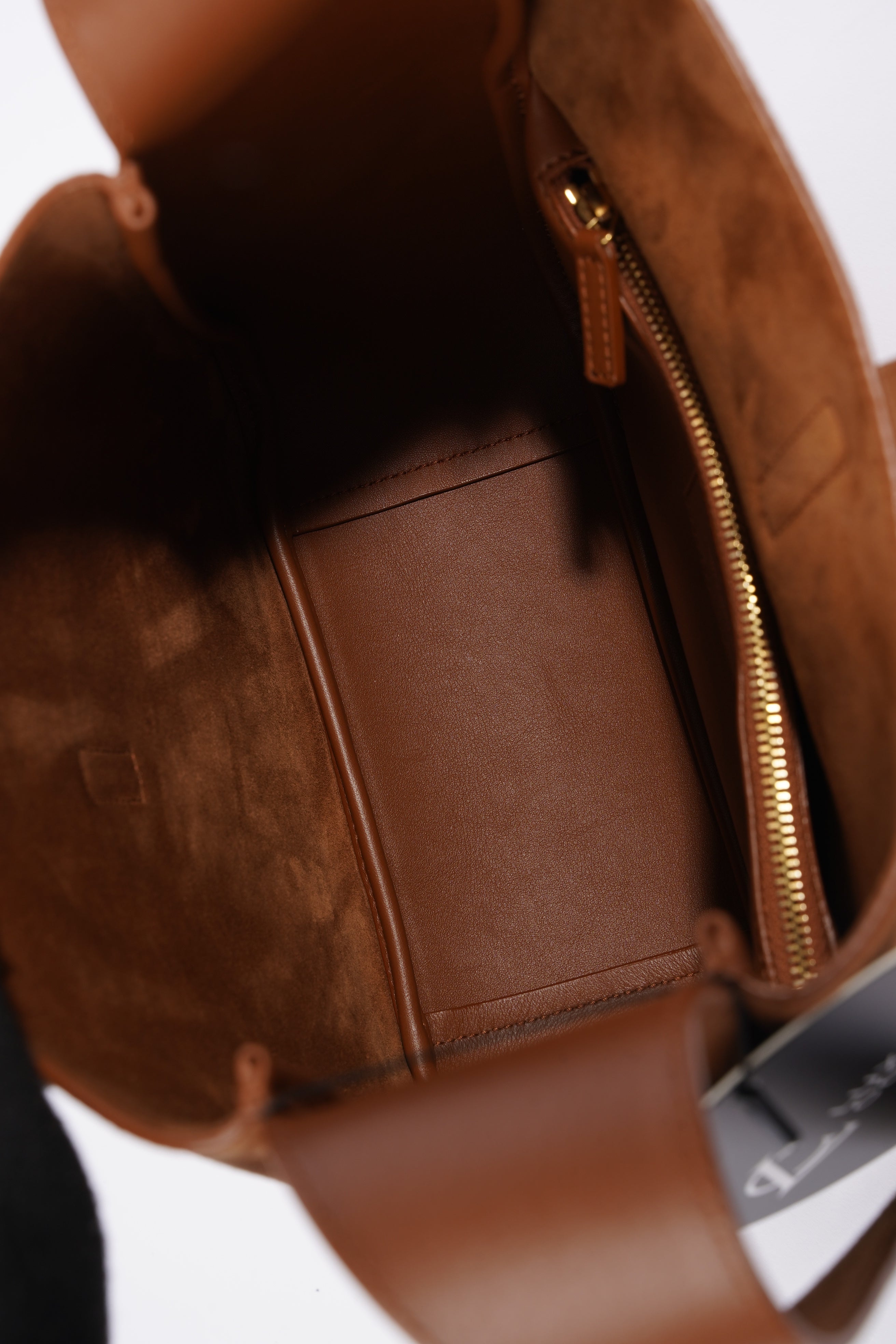 Saint Laurent Le 5 A 7 Supple Caramel Suede Small