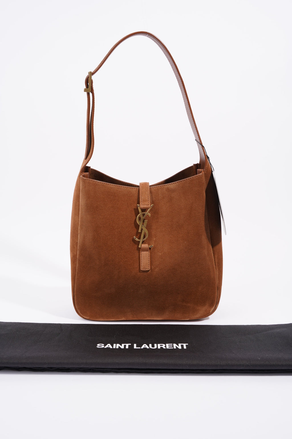 Saint Laurent Le 5 A 7 Supple Caramel Suede Small