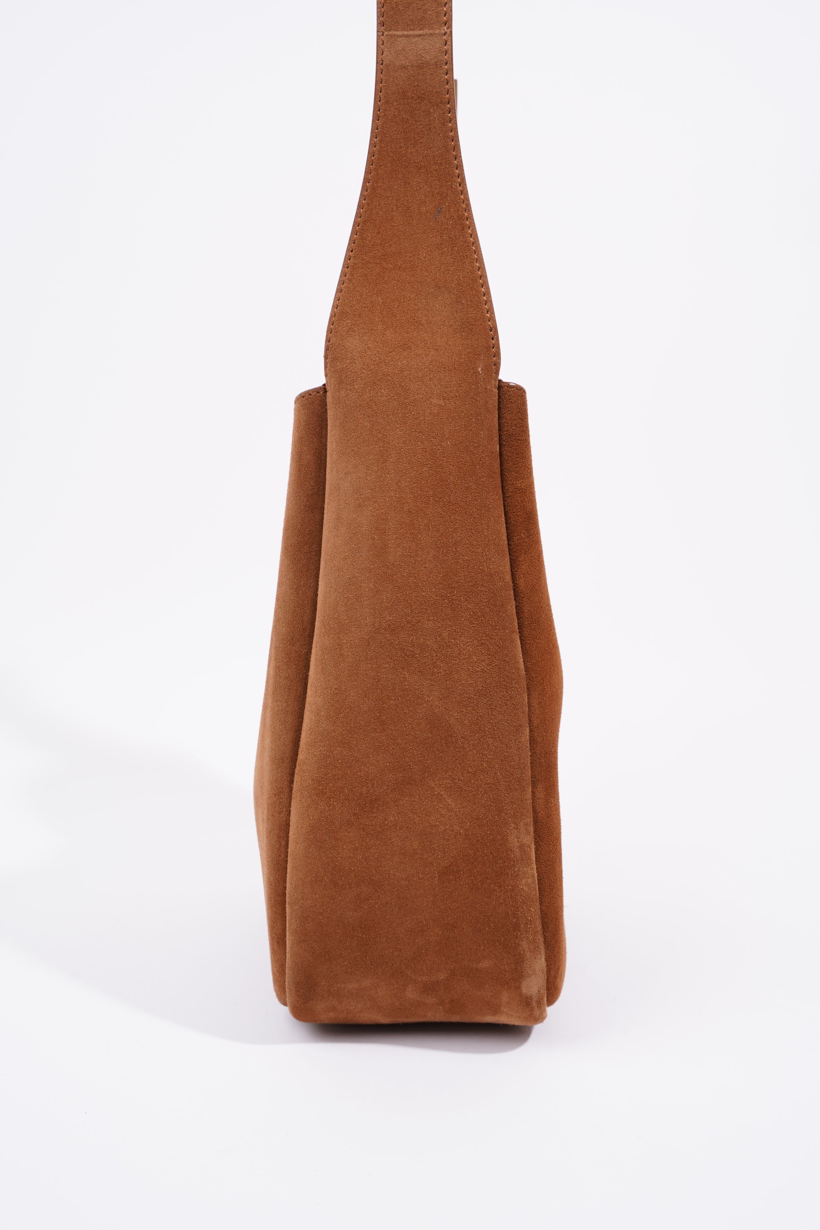 Saint Laurent Le 5 A 7 Supple Caramel Suede Small