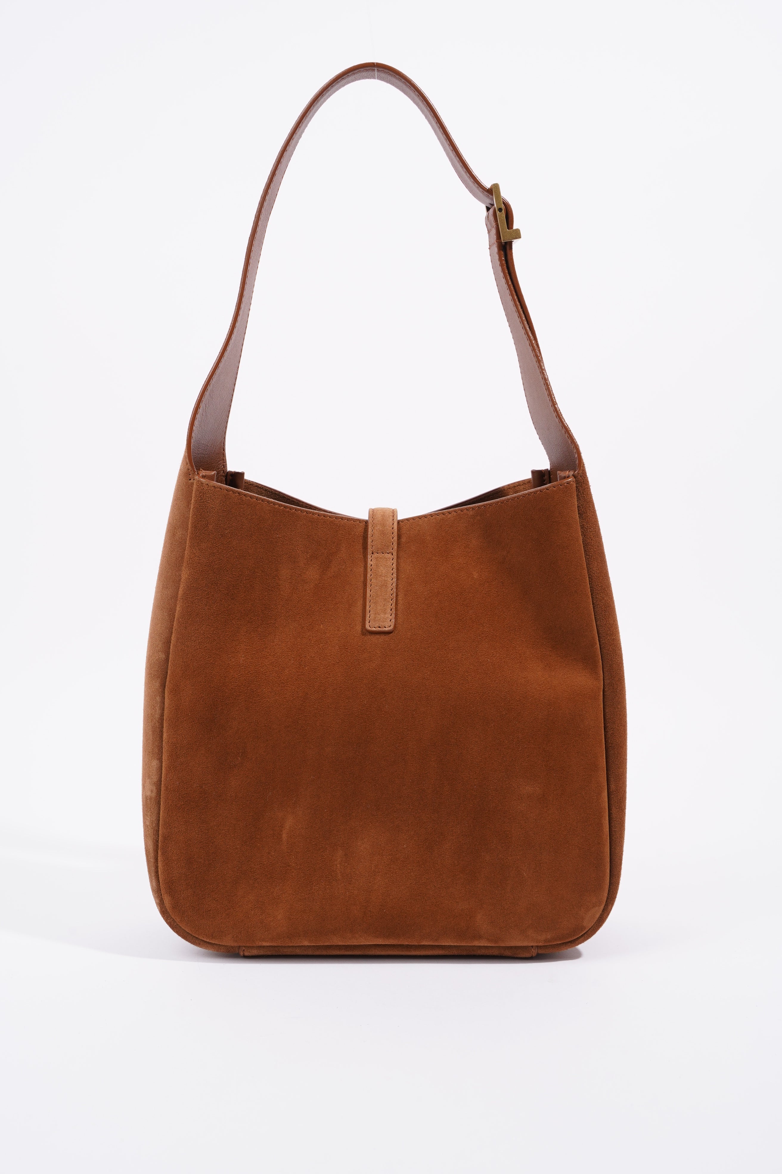 Saint Laurent Le 5 A 7 Supple Caramel Suede Small