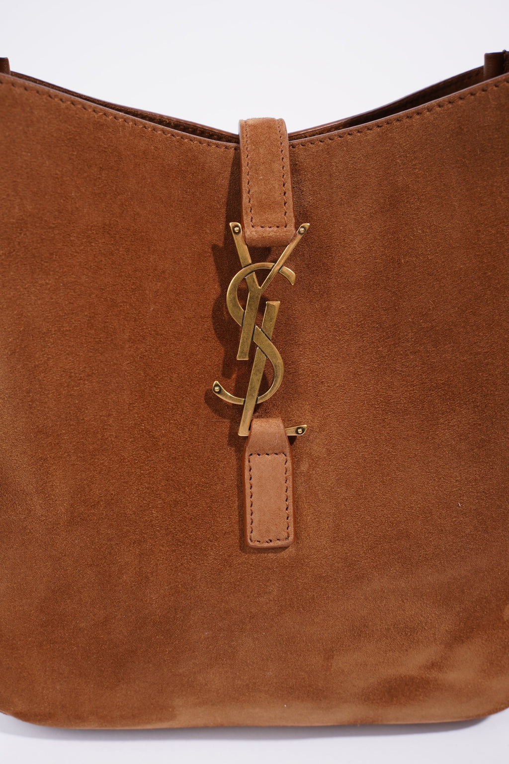 Saint Laurent Le 5 A 7 Supple Caramel Suede Small