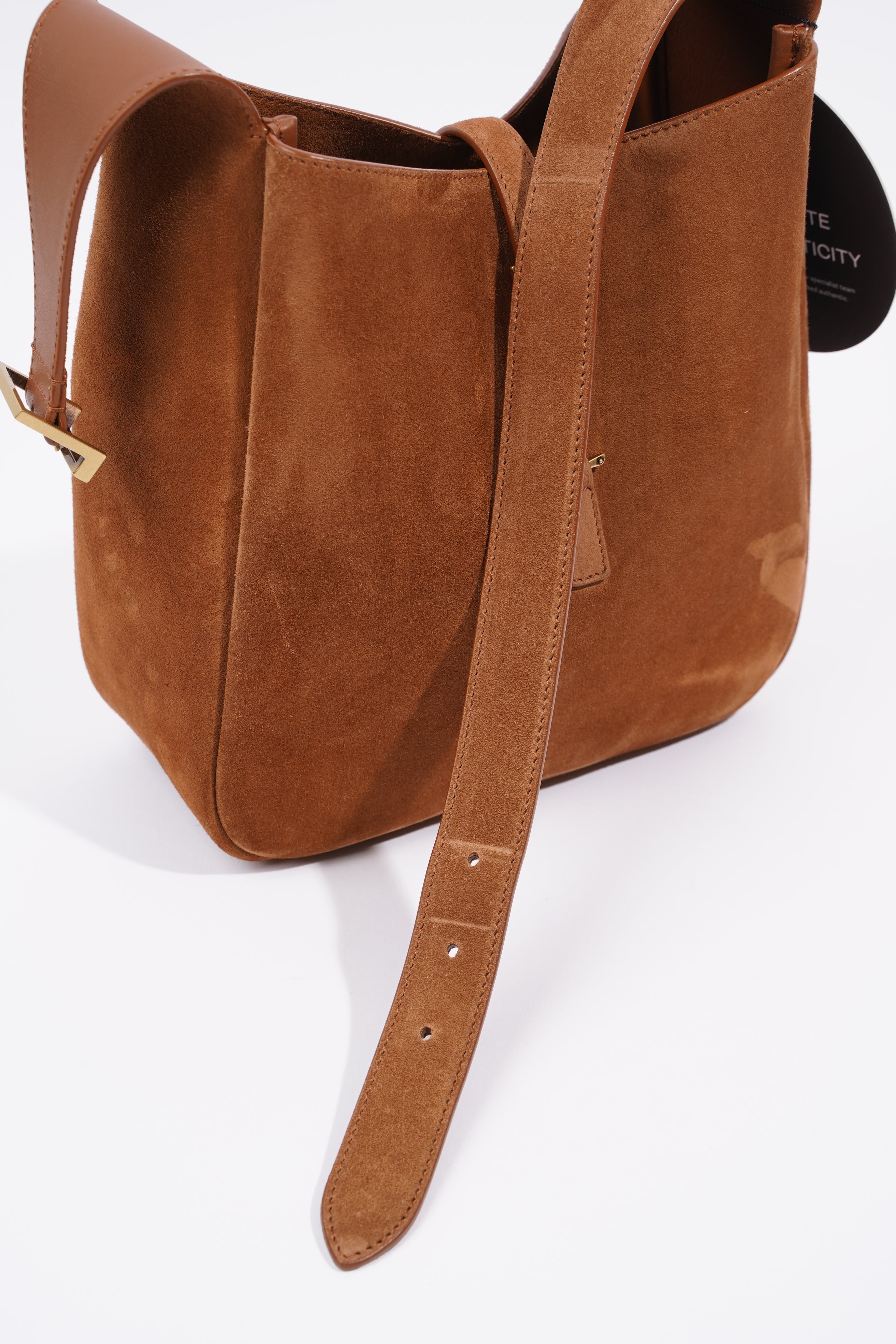 Saint Laurent Le 5 A 7 Supple Caramel Suede Small