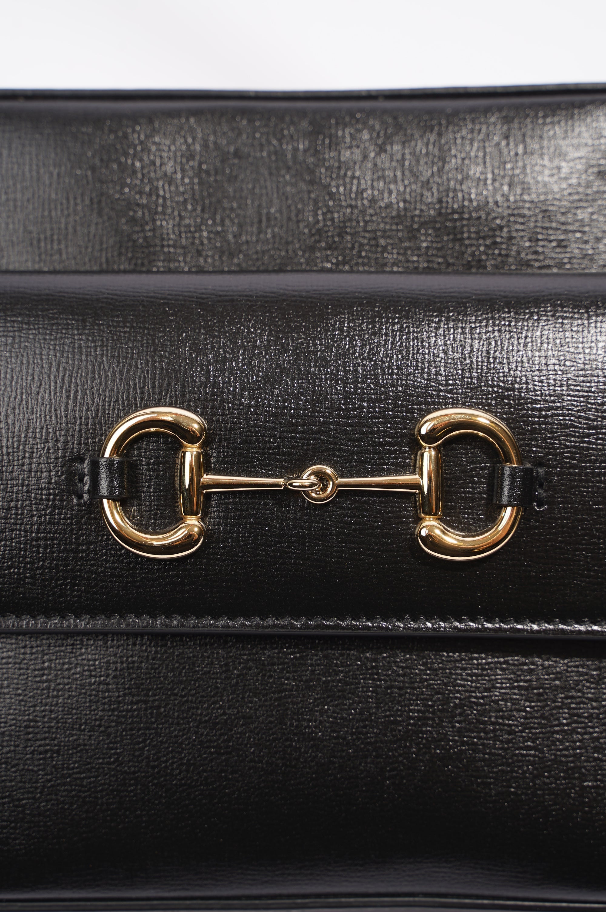 Gucci Horsebit 1955 Small Shoulder Bag Black Black Leather Small