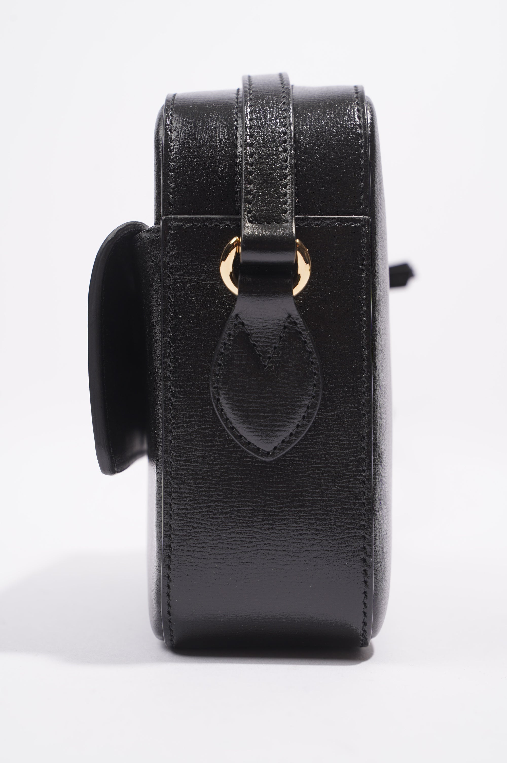 Gucci Horsebit 1955 Small Shoulder Bag Black Black Leather Small