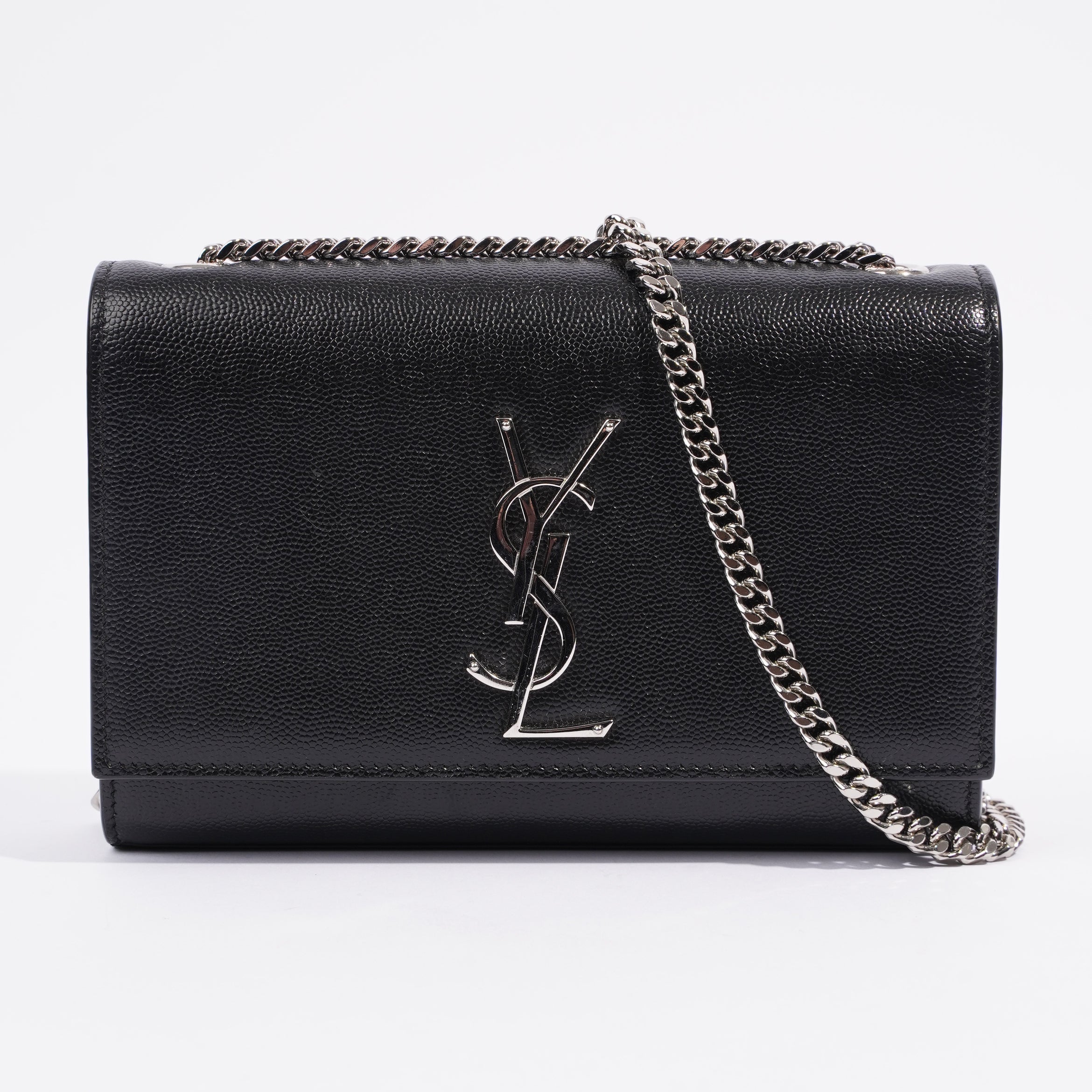 Saint Laurent Kate Black Calfskin Leather Small