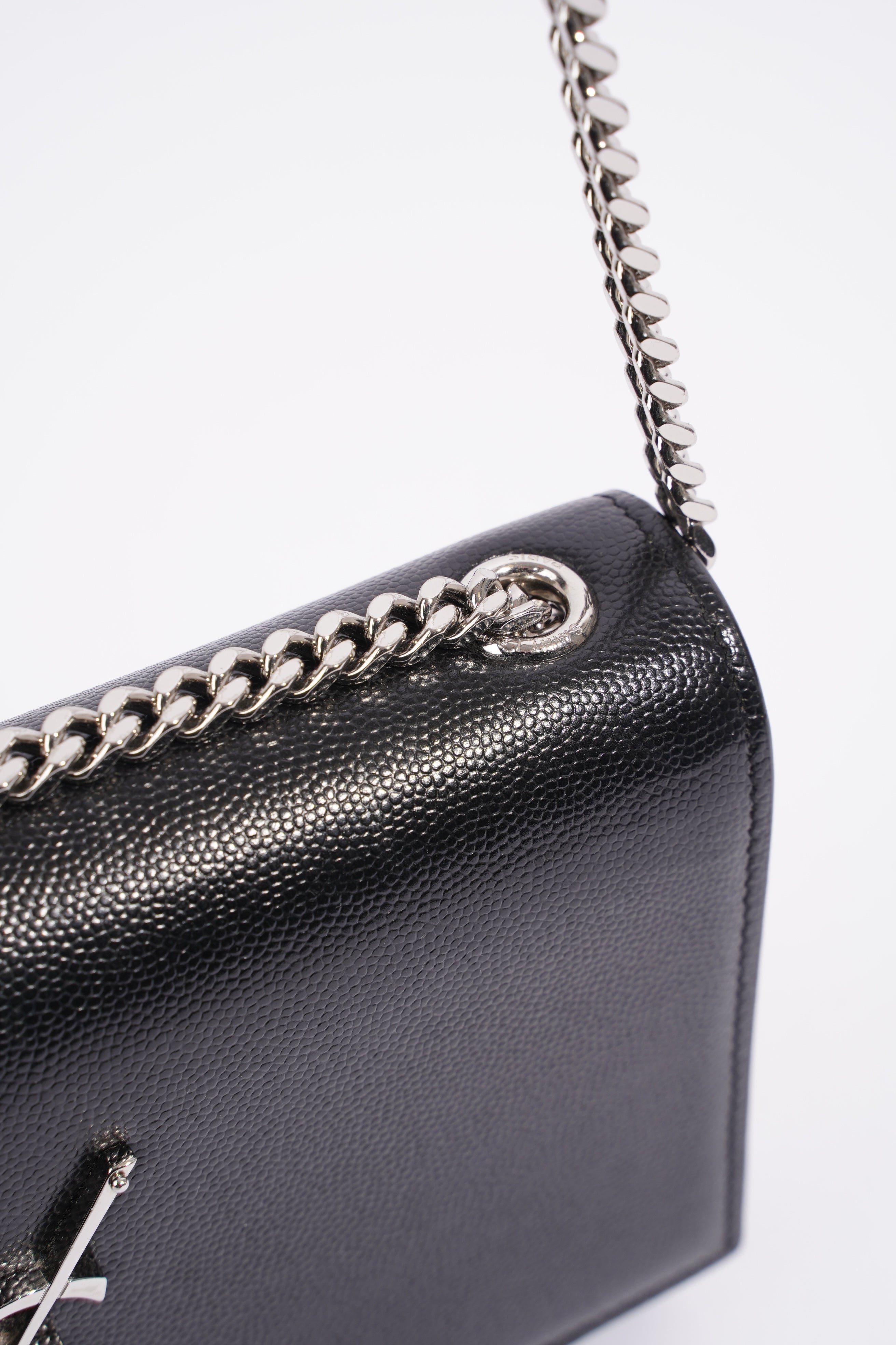 Saint Laurent Kate Black Calfskin Leather Small
