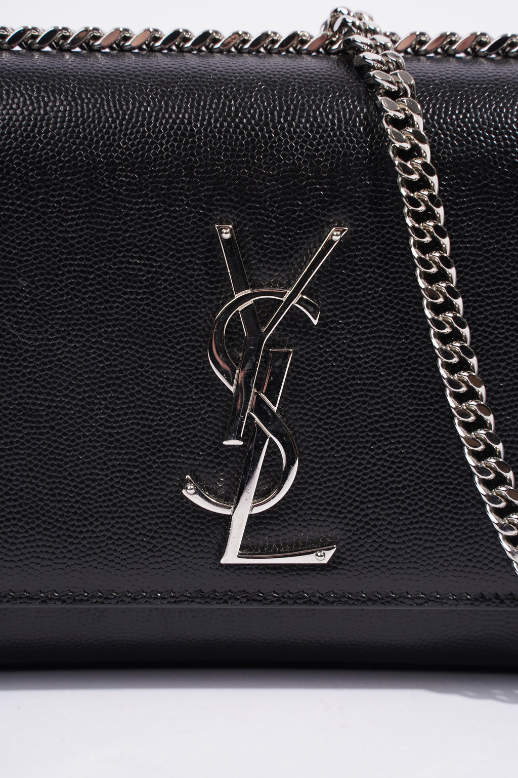 Saint Laurent Kate Black Calfskin Leather Small