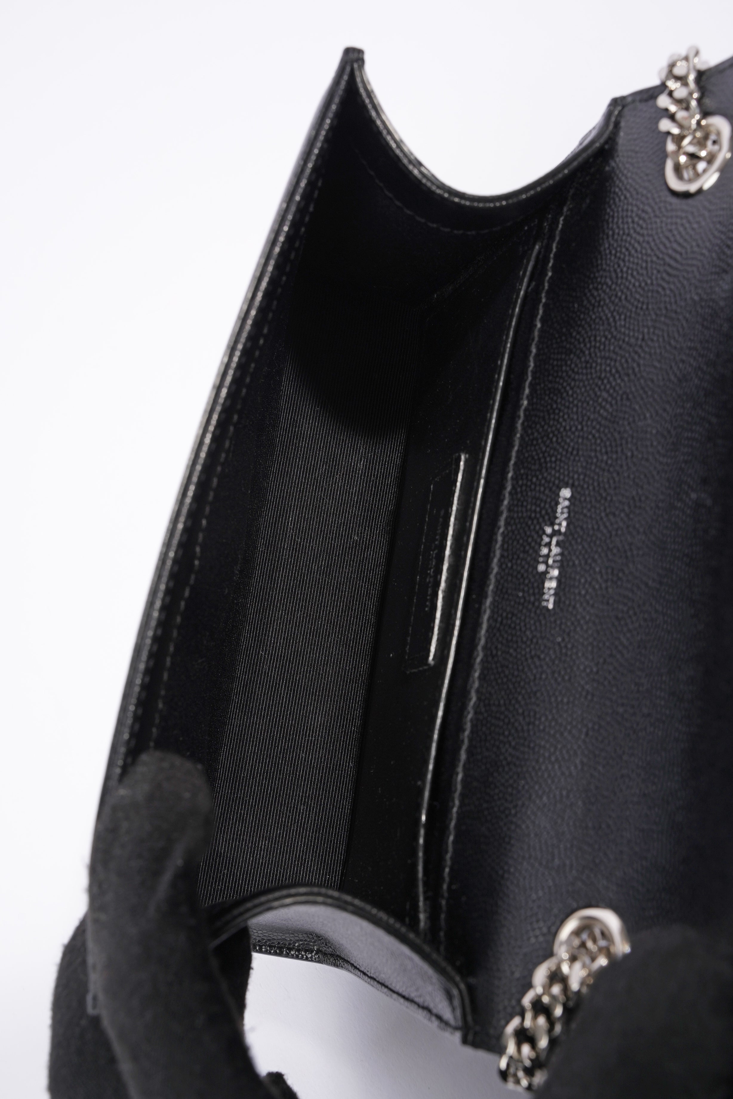 Saint Laurent Kate Black Calfskin Leather Small