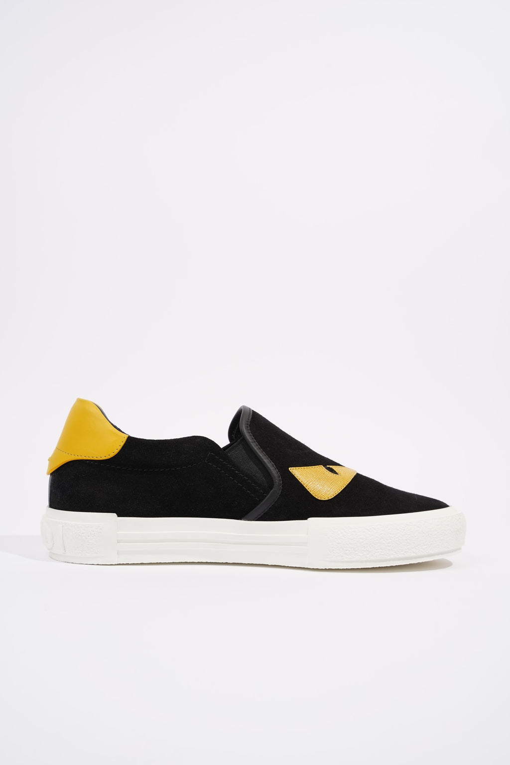 Fendi Monster Eye Black / Yellow Suede EU 38 UK 5
