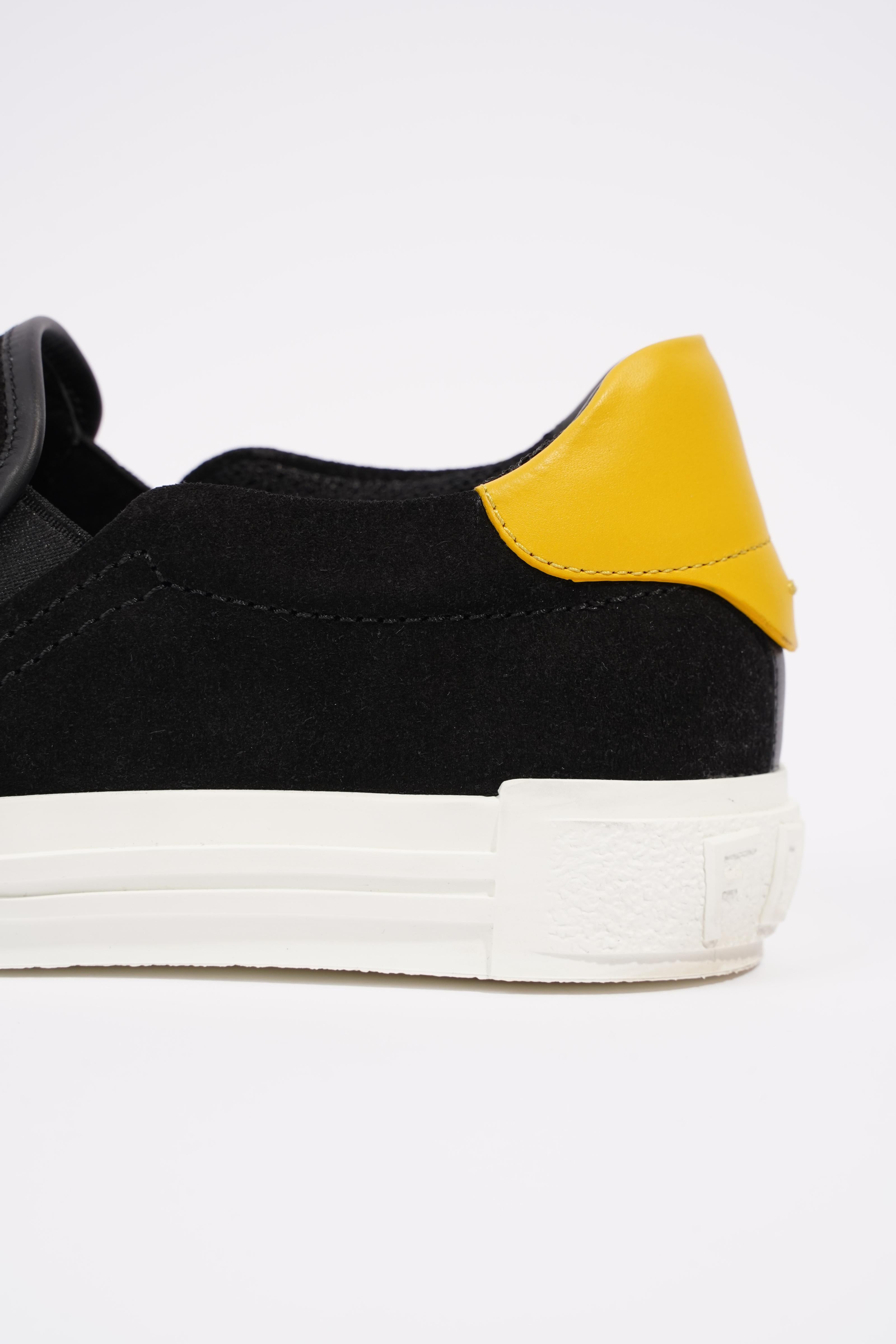Fendi Monster Eye Black / Yellow Suede EU 38 UK 5