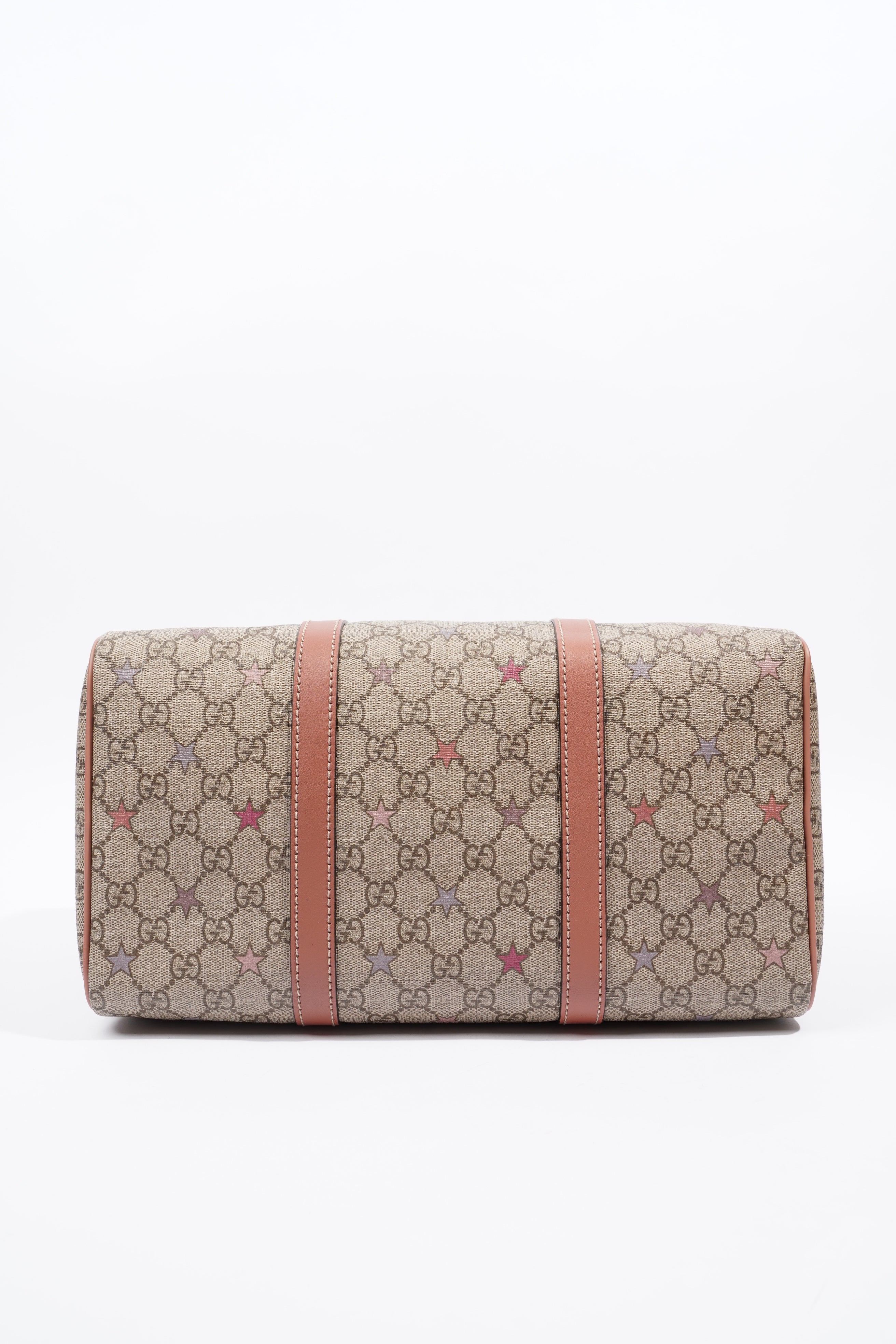 Gucci GG Supreme Stars Joy Boston Beige / Dusty Pink Coated Canvas Medium