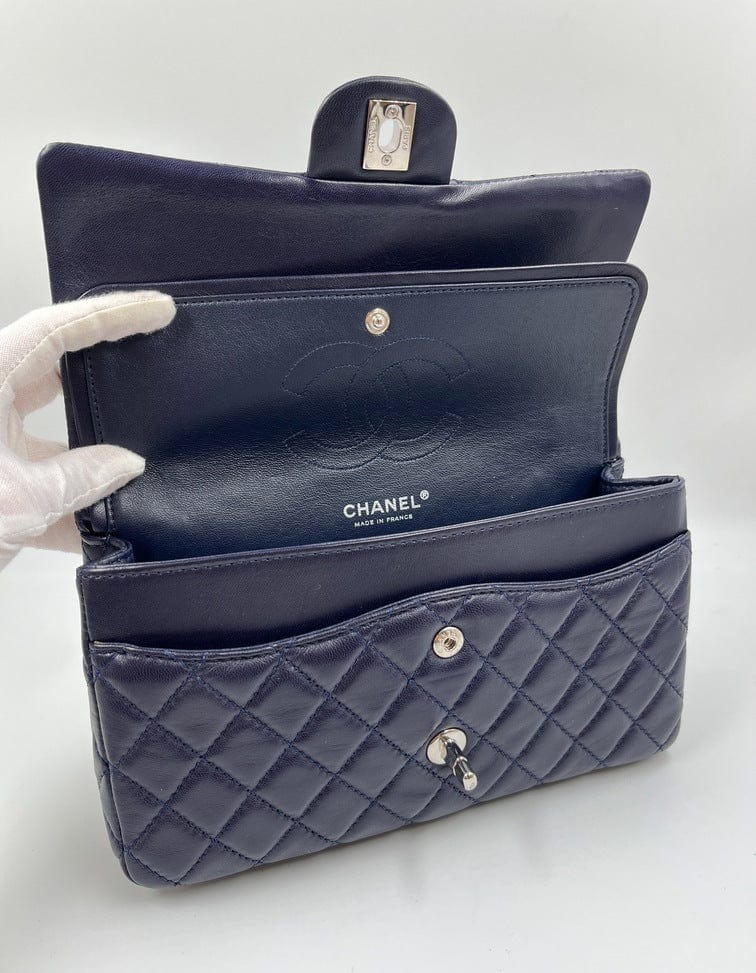 Blue Chanel Classic Double Flap Bag