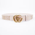 Gucci GG Marmont jumbo Belt Beige And Pink GG Supreme Leather 115cm 46"