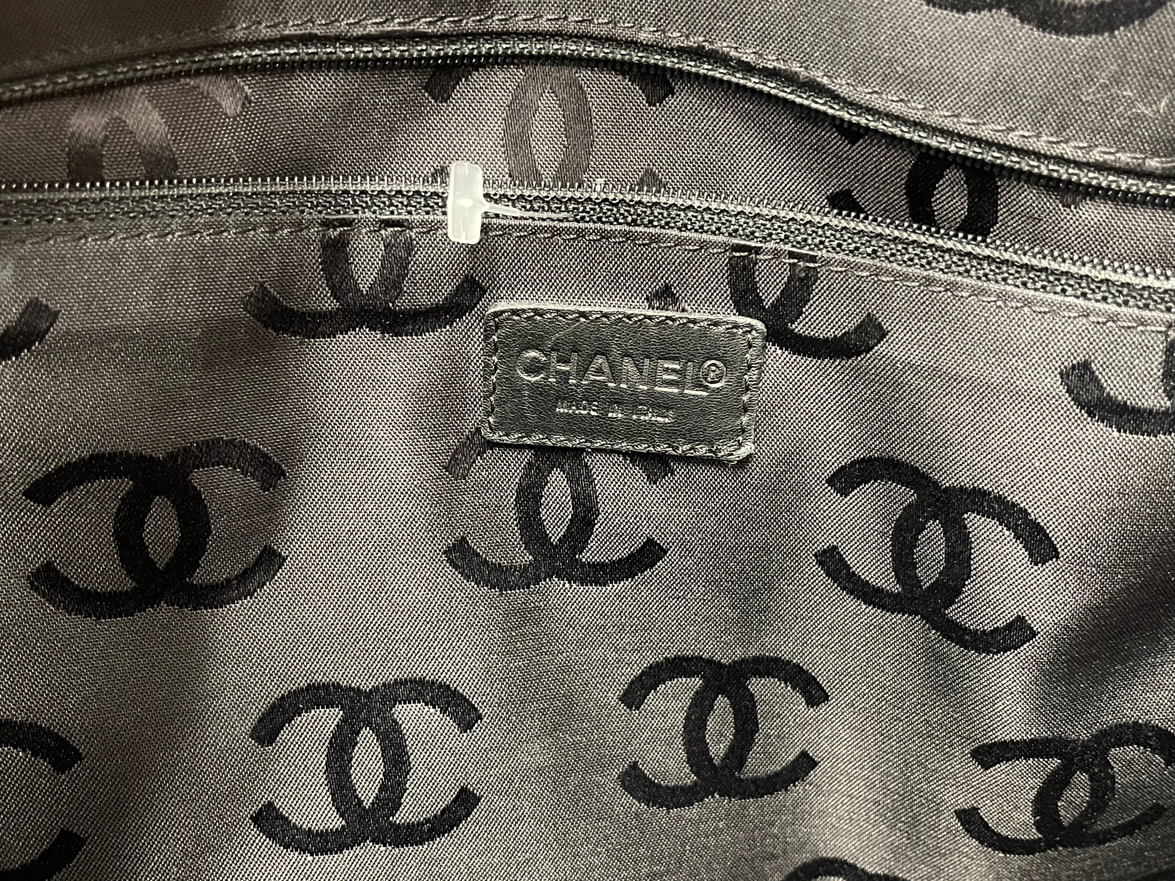 Chanel Wild Stitch Boston Black Tote