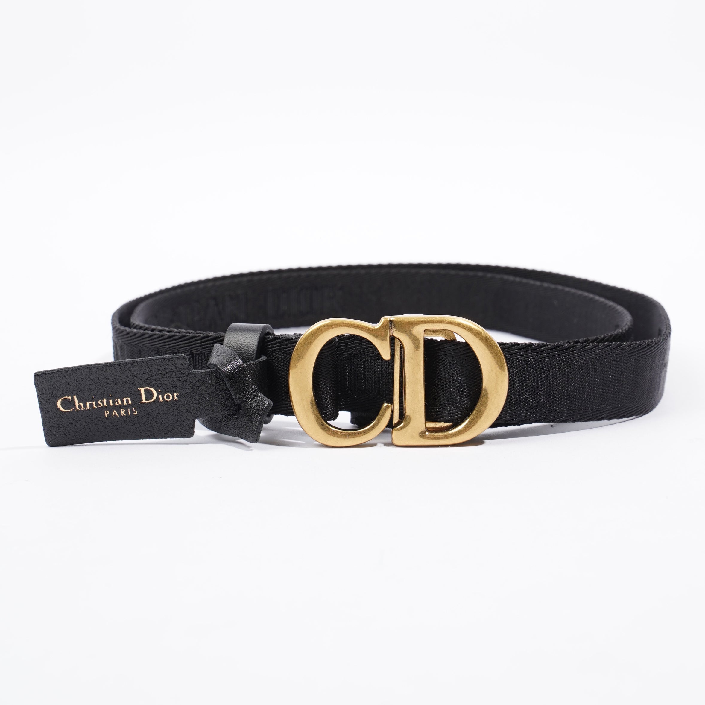 Christian Dior Belt Black Nylon 110