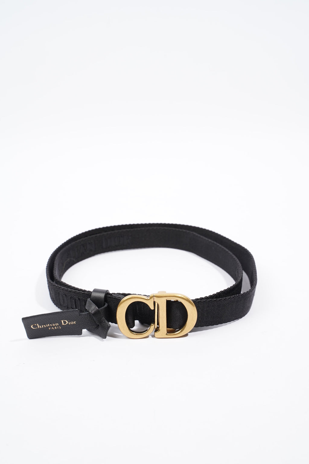 Christian Dior Belt Black Nylon 110