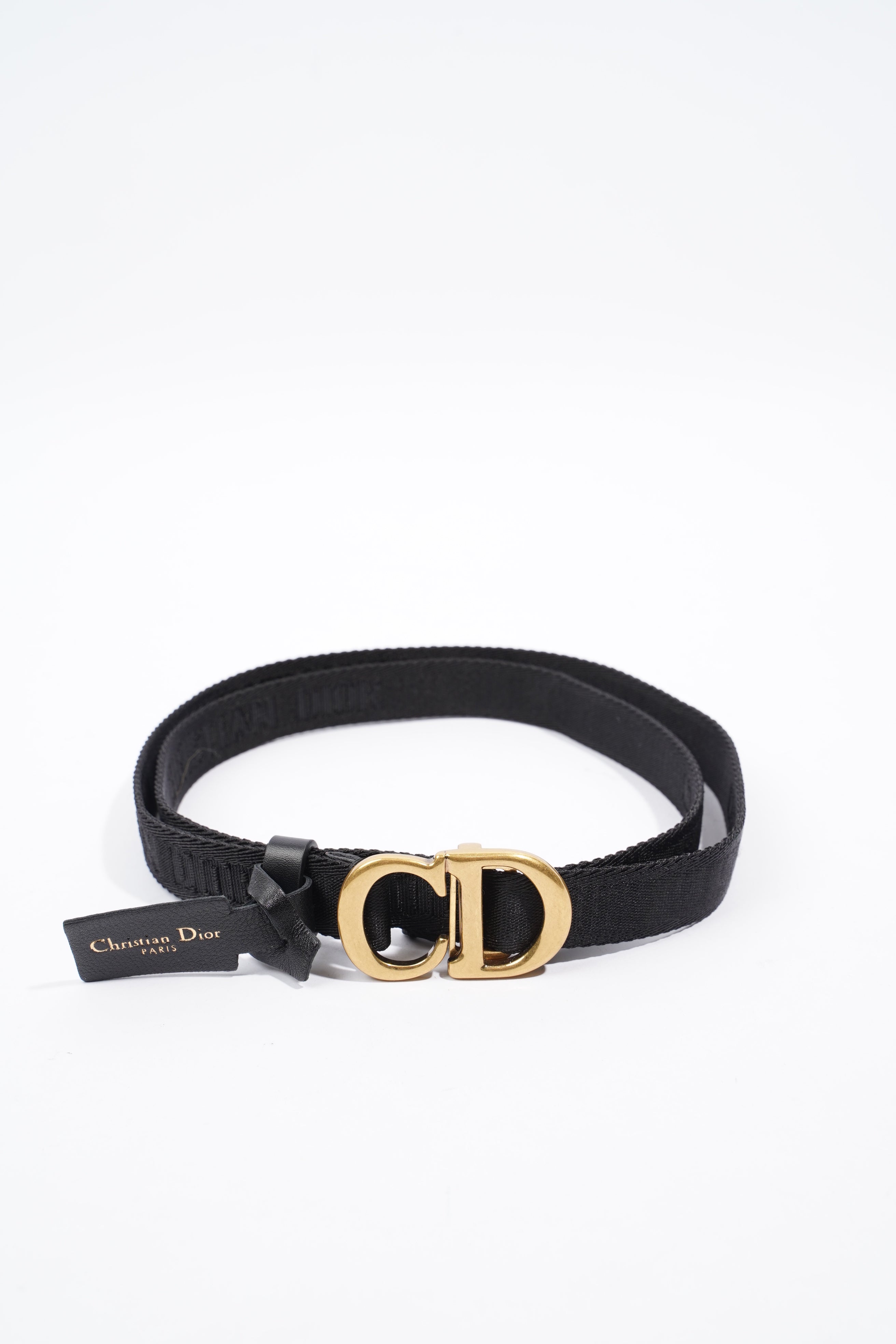 Christian Dior Belt Black Nylon 110