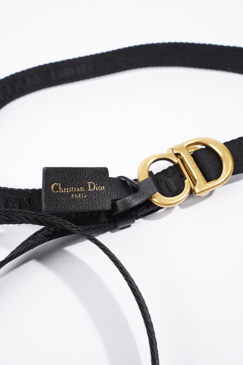 Christian Dior Belt Black Nylon 110