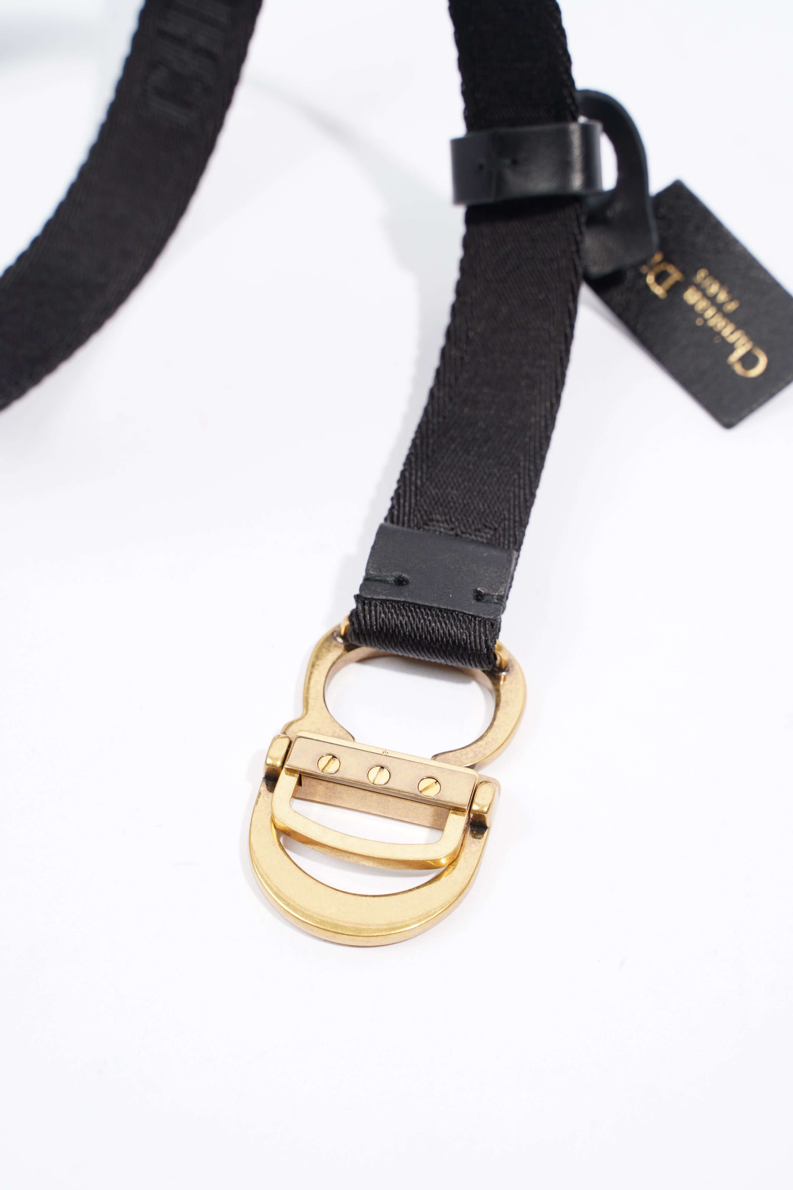 Christian Dior Belt Black Nylon 110