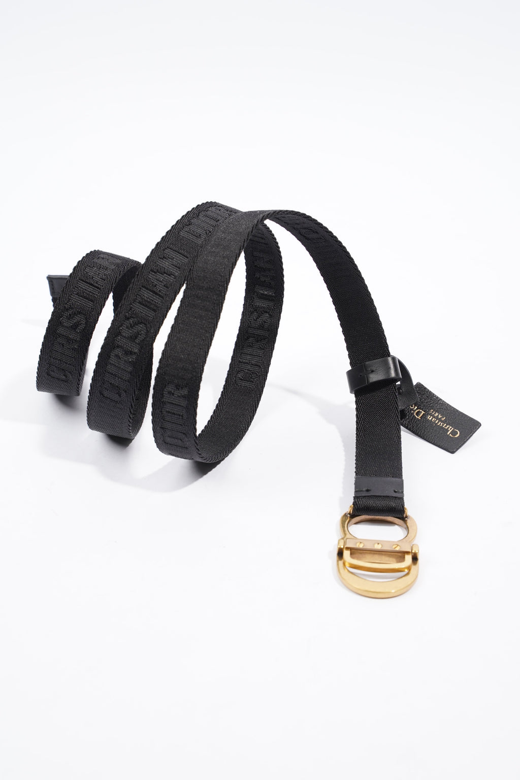 Christian Dior Belt Black Nylon 110