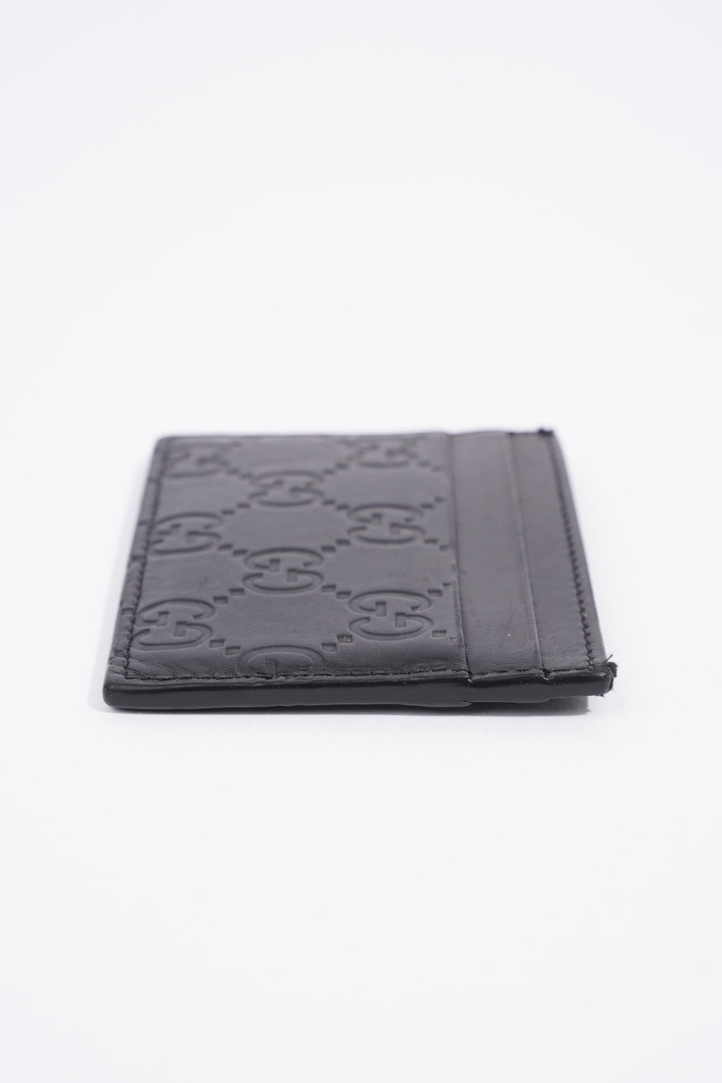 Gucci Microguccissima Card Case Black Leather