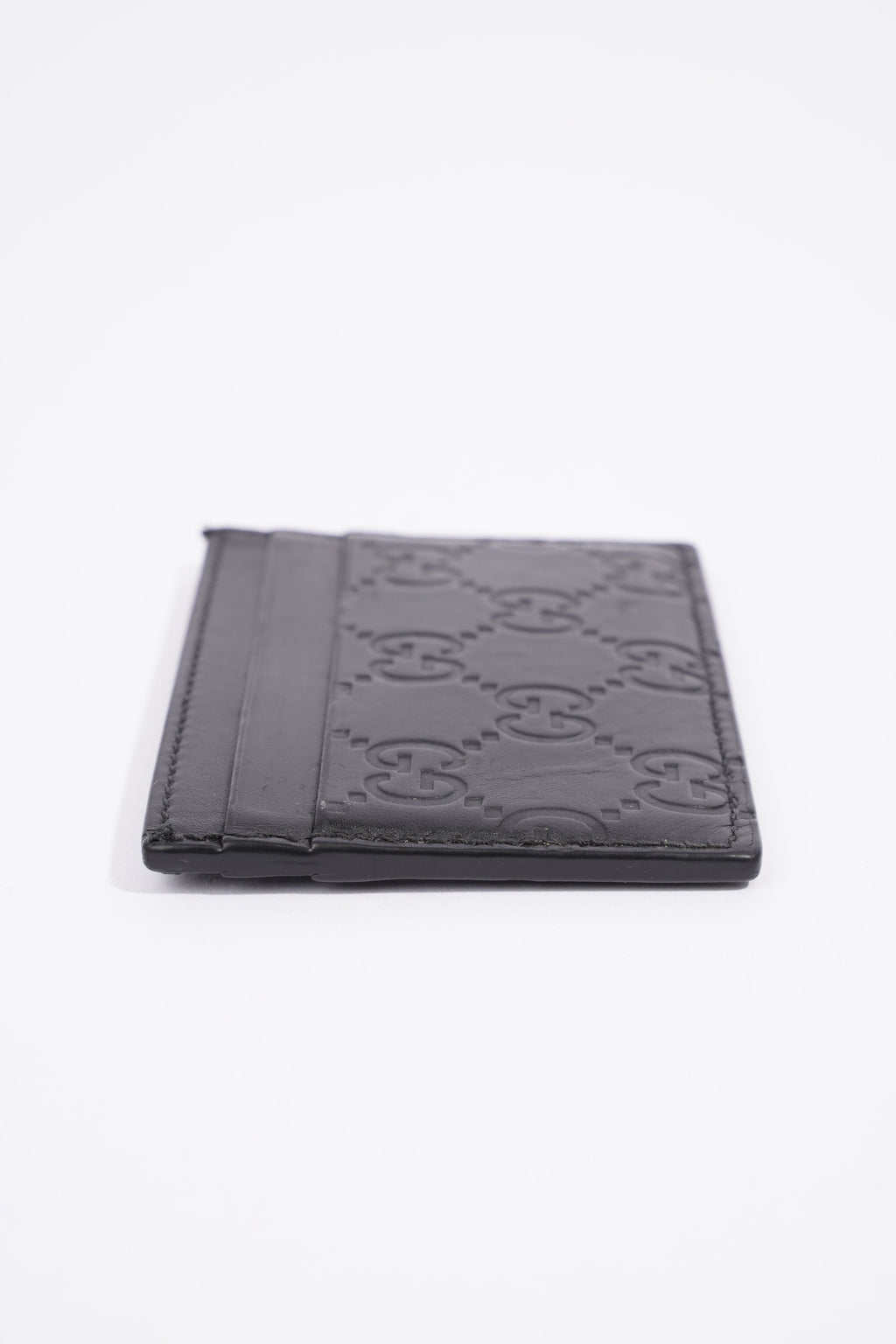 Gucci Microguccissima Card Case Black Leather