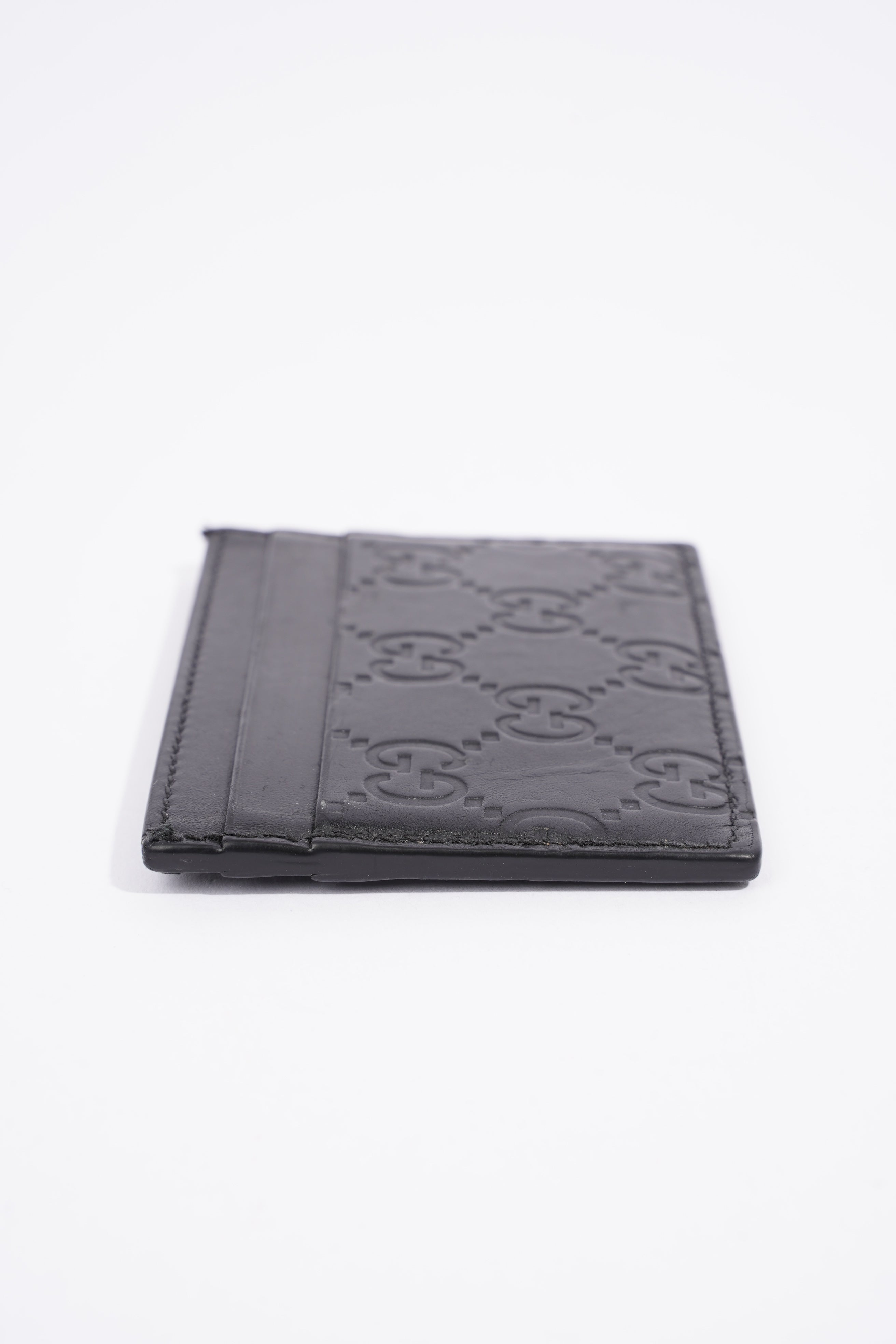 Gucci Microguccissima Card Case Black Leather