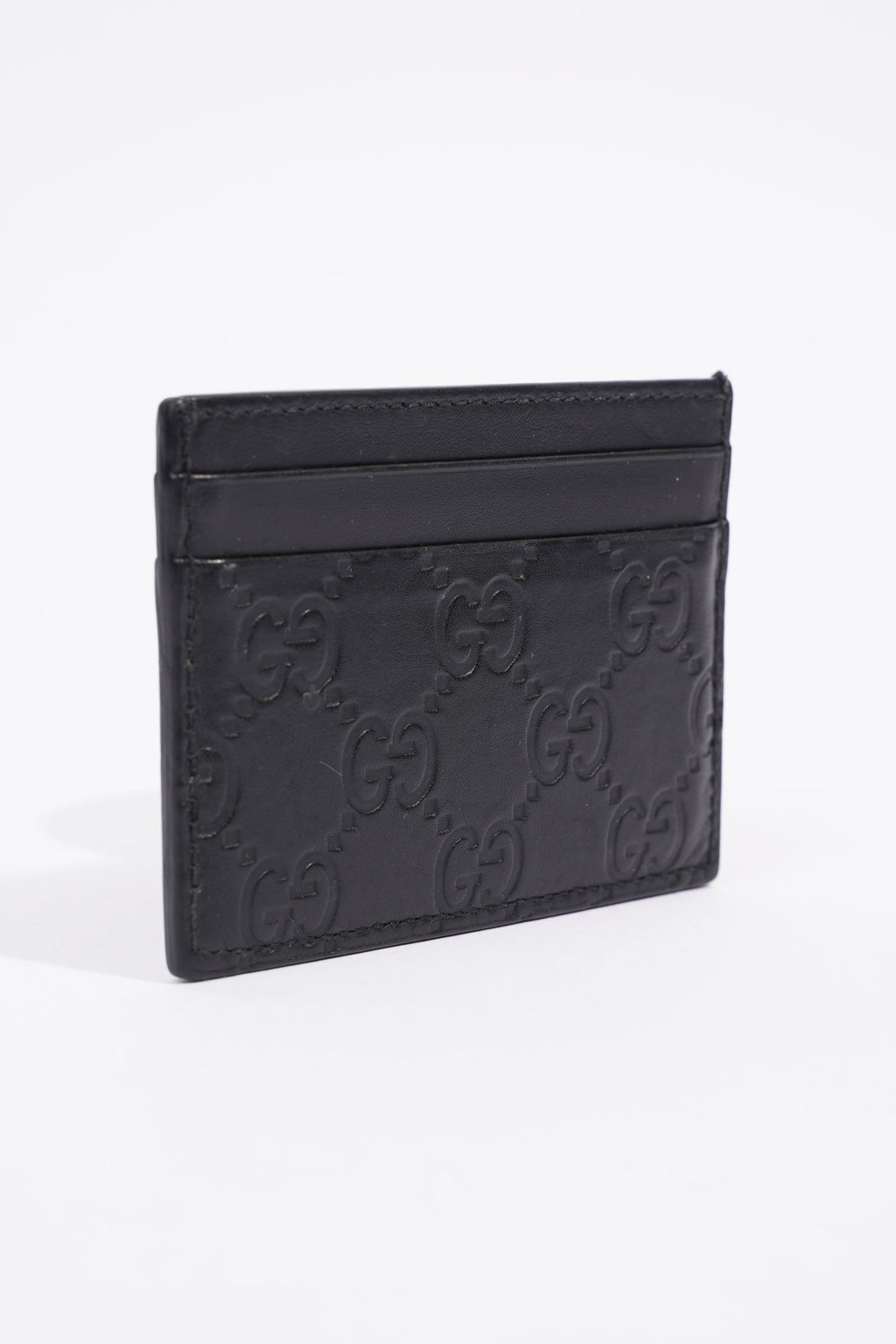 Gucci Microguccissima Card Case Black Leather