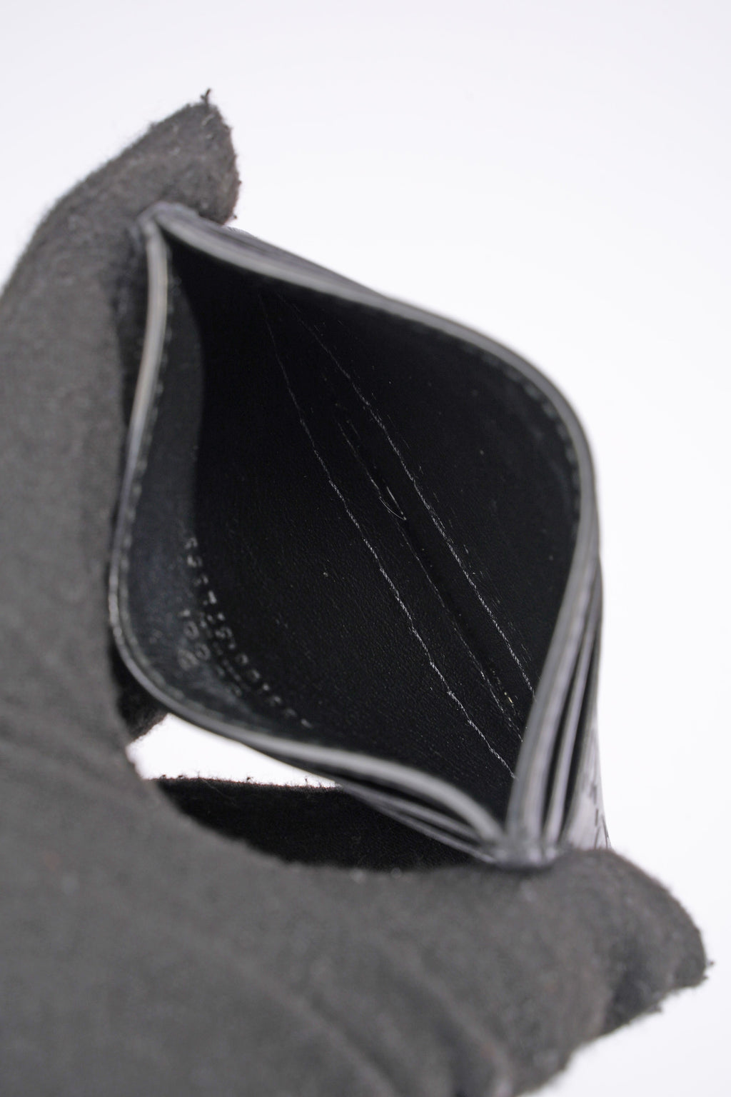Gucci Microguccissima Card Case Black Leather