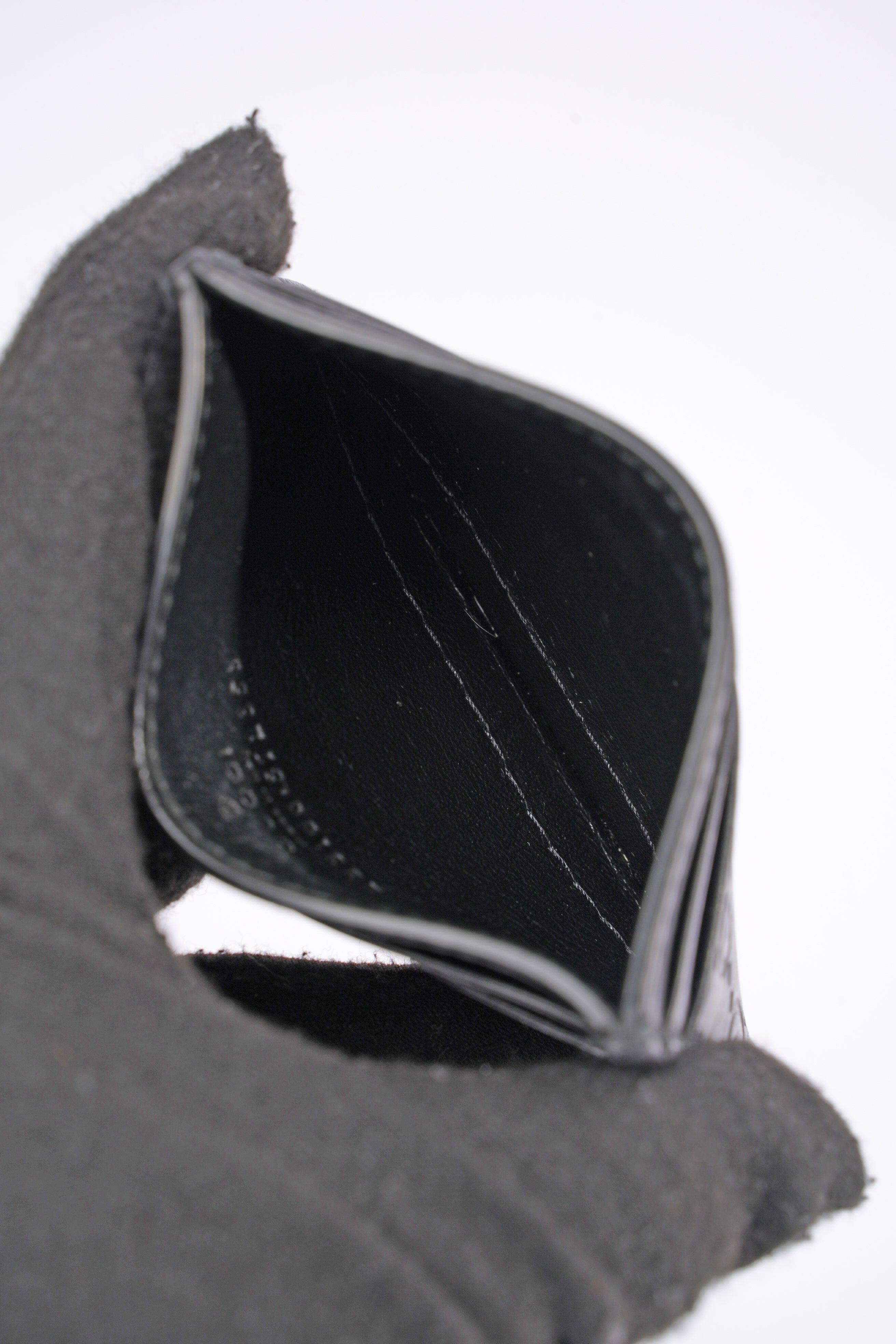 Gucci Microguccissima Card Case Black Leather
