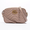Gucci GG Marmont Dusty Pink Matelasse Leather Mini