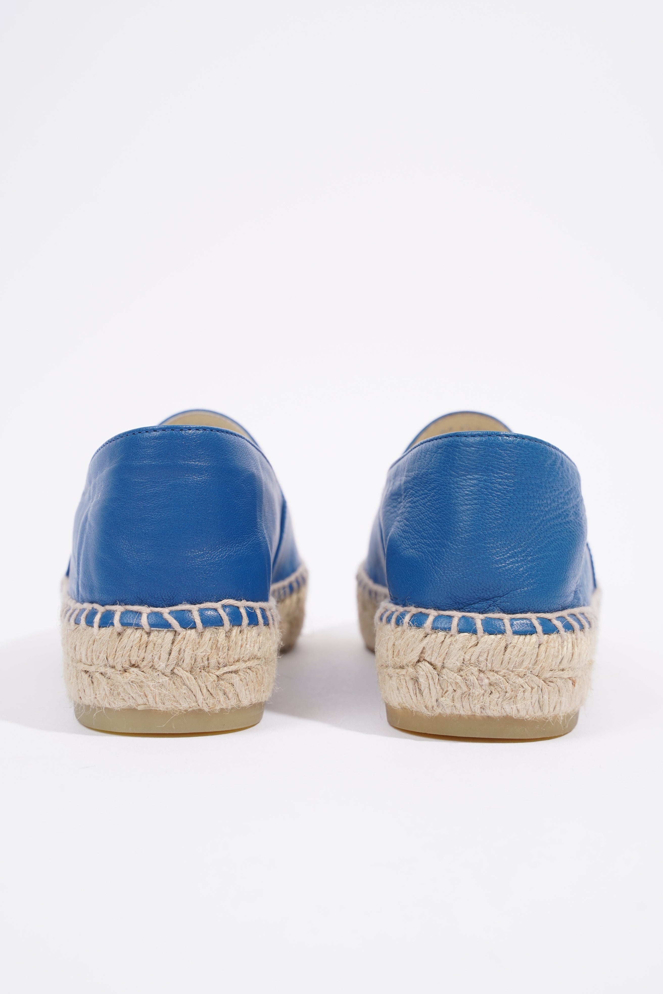 Chanel Espadrilles Blue Leather EU 37 UK 4