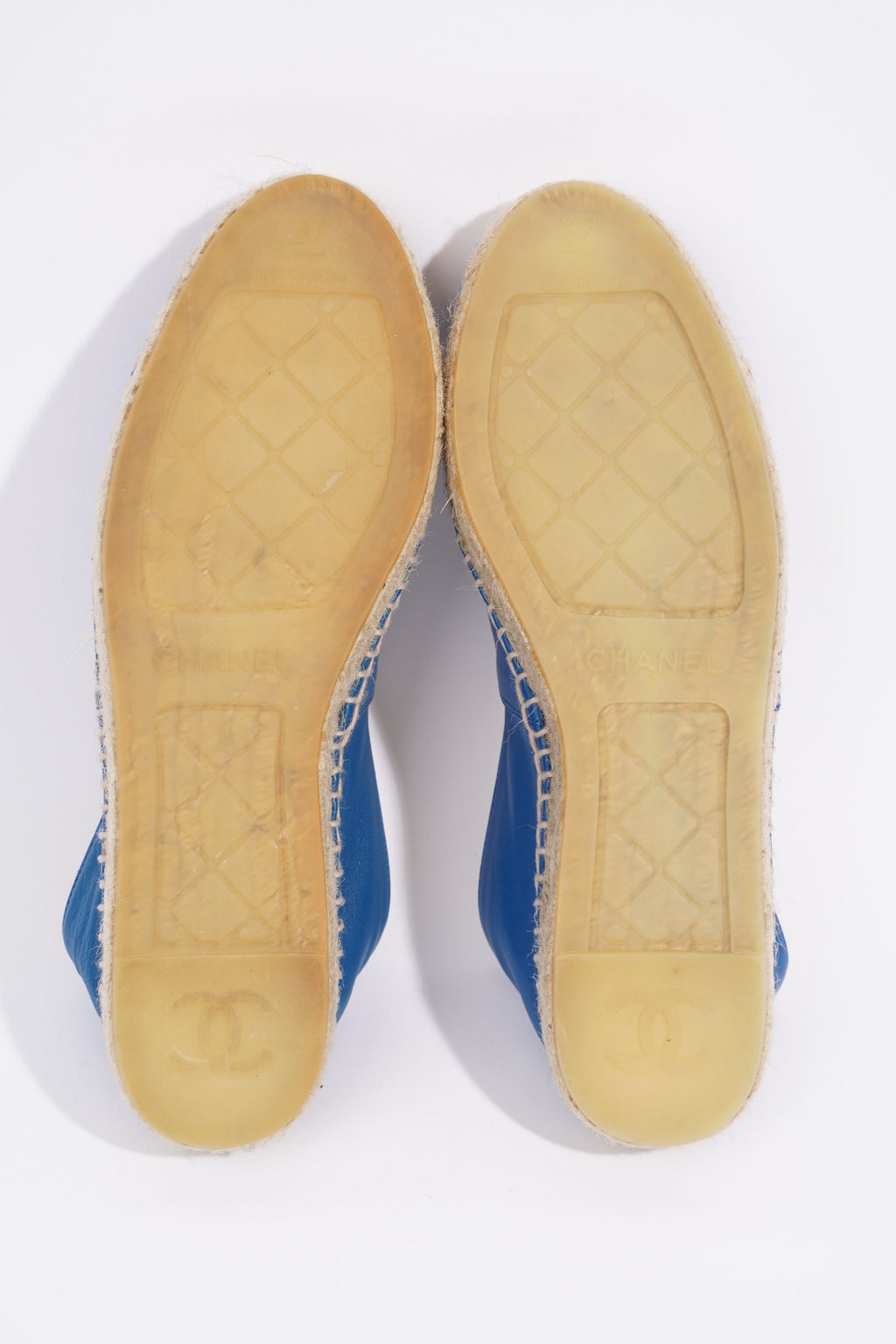 Chanel Espadrilles Blue Leather EU 37 UK 4