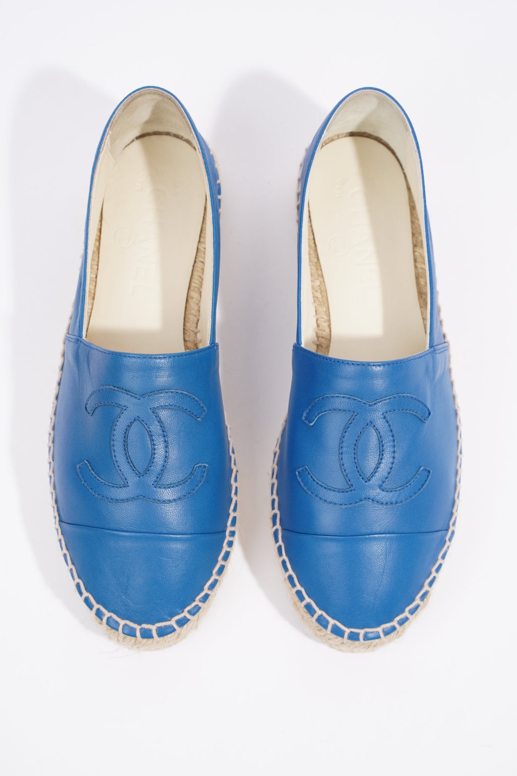 Chanel Espadrilles Blue Leather EU 37 UK 4