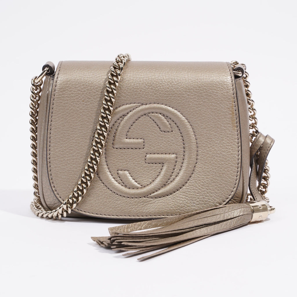 Gucci Soho Chain Bronze Grained Leather Small