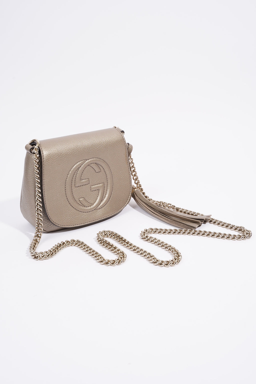 Gucci Soho Chain Bronze Grained Leather Small