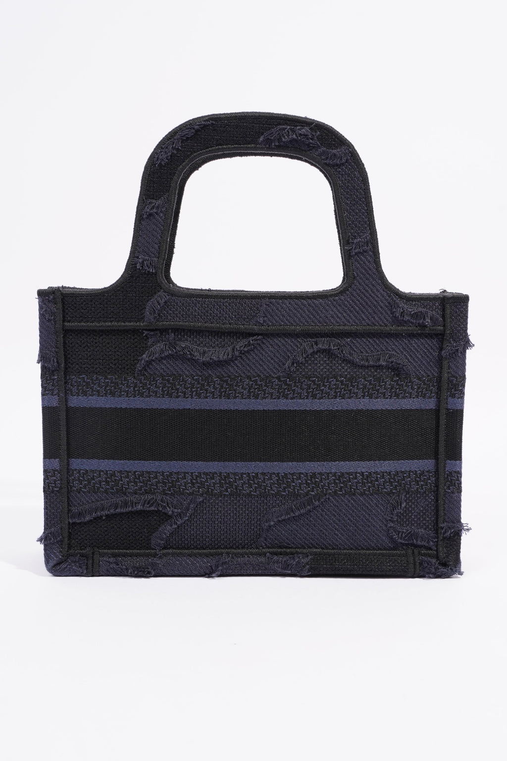 Christian Dior Book Tote Navy Oblique Canvas Mini