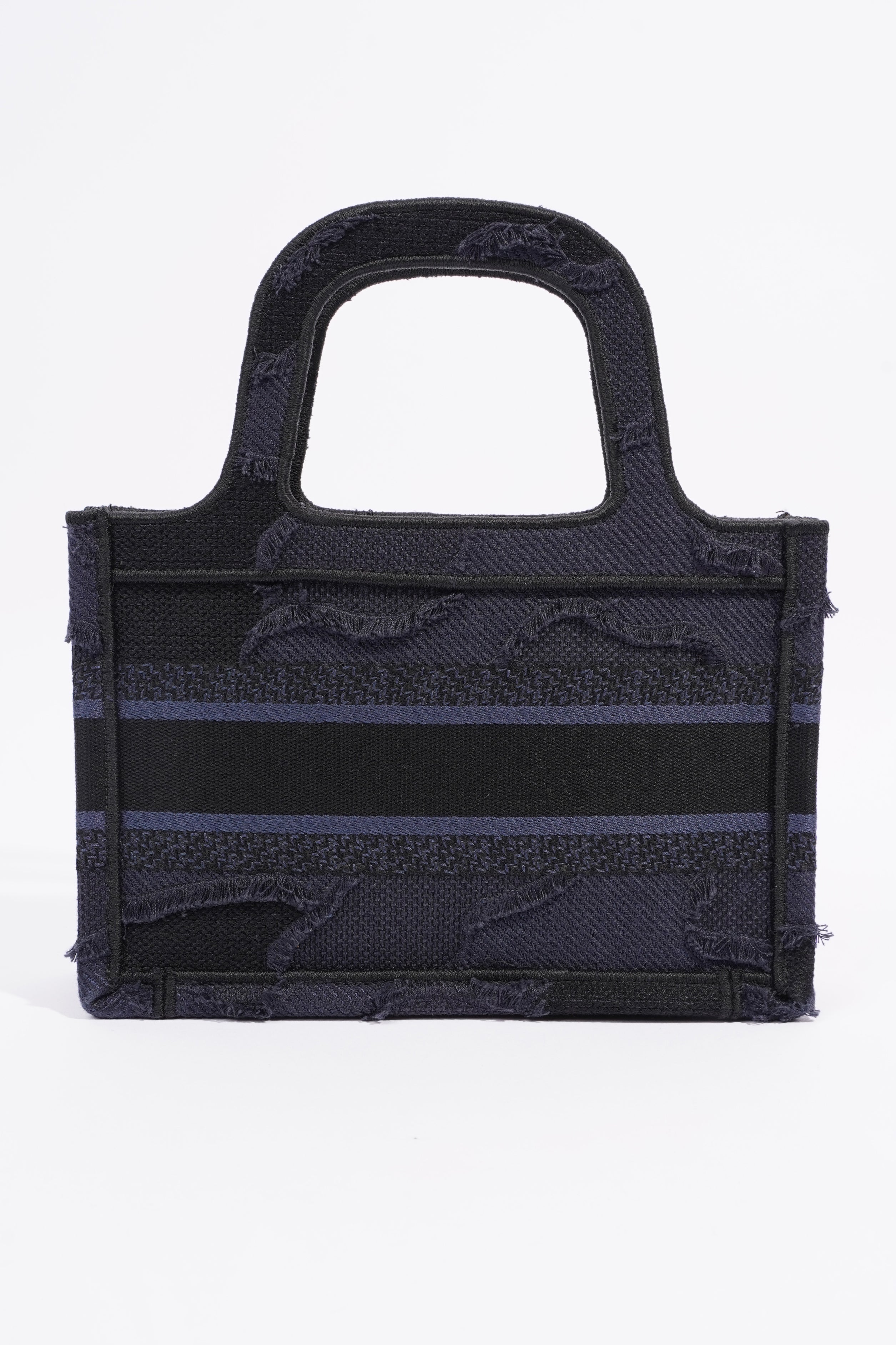 Christian Dior Book Tote Navy Oblique Canvas Mini