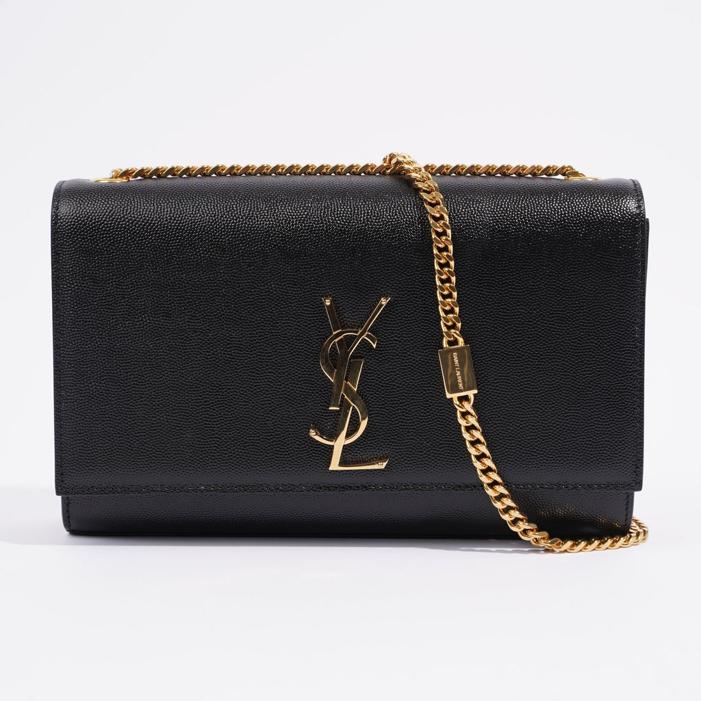 Saint Laurent Kate Black Leather Medium
