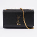 Saint Laurent Kate Black Leather Medium
