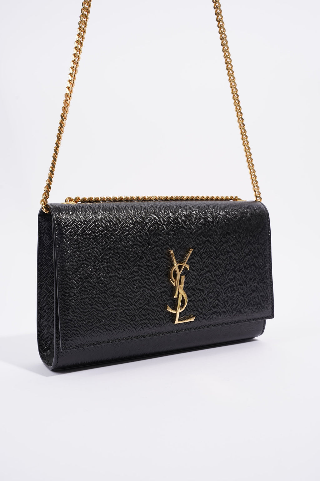 Saint Laurent Kate Black Leather Medium