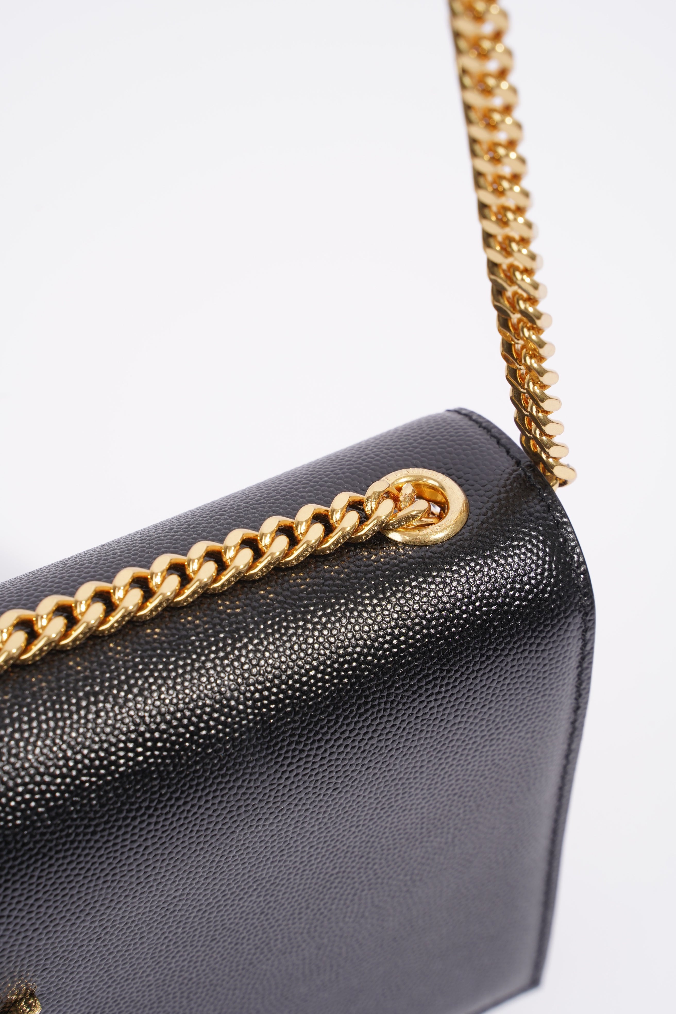 Saint Laurent Kate Black Leather Medium