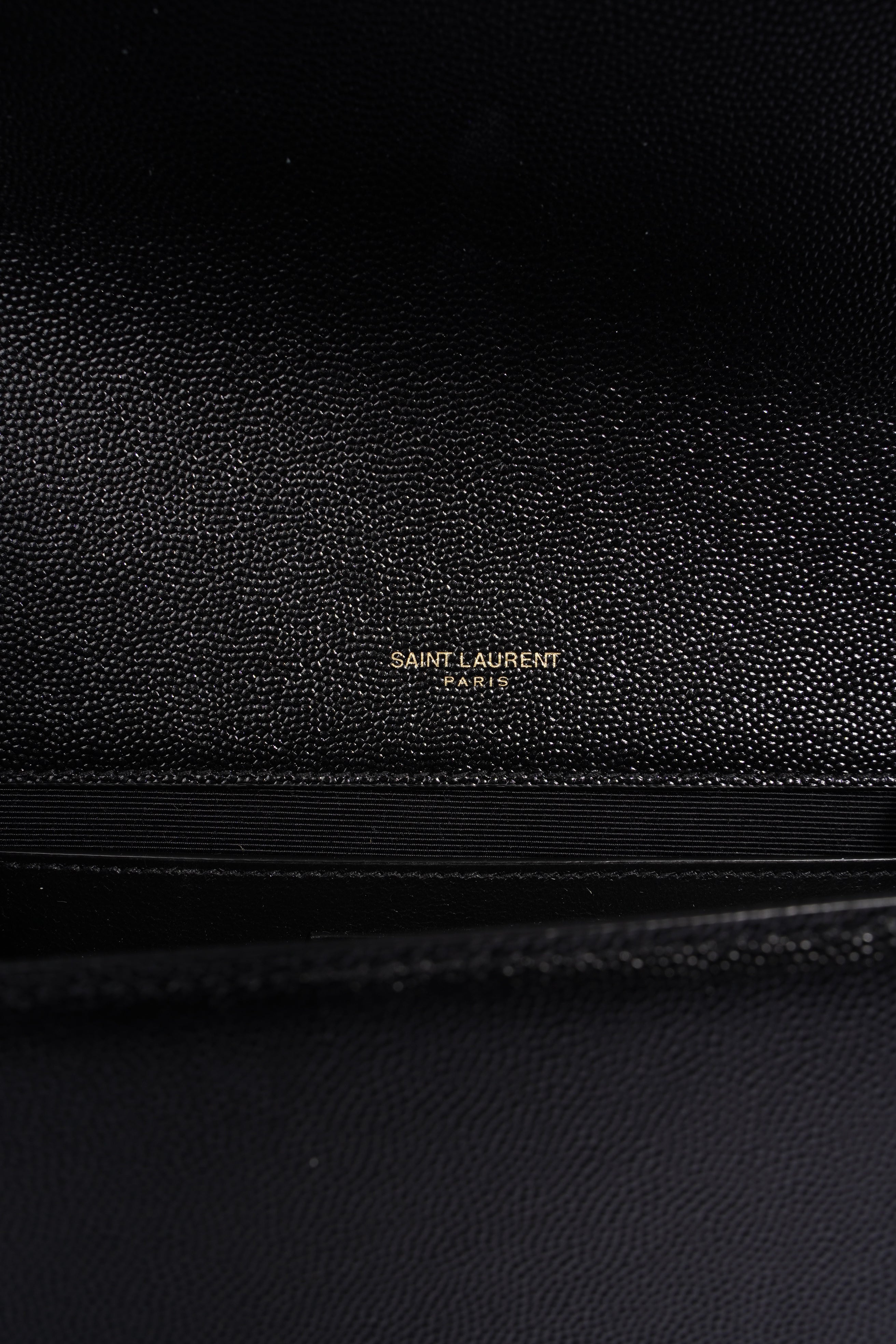 Saint Laurent Kate Black Leather Medium