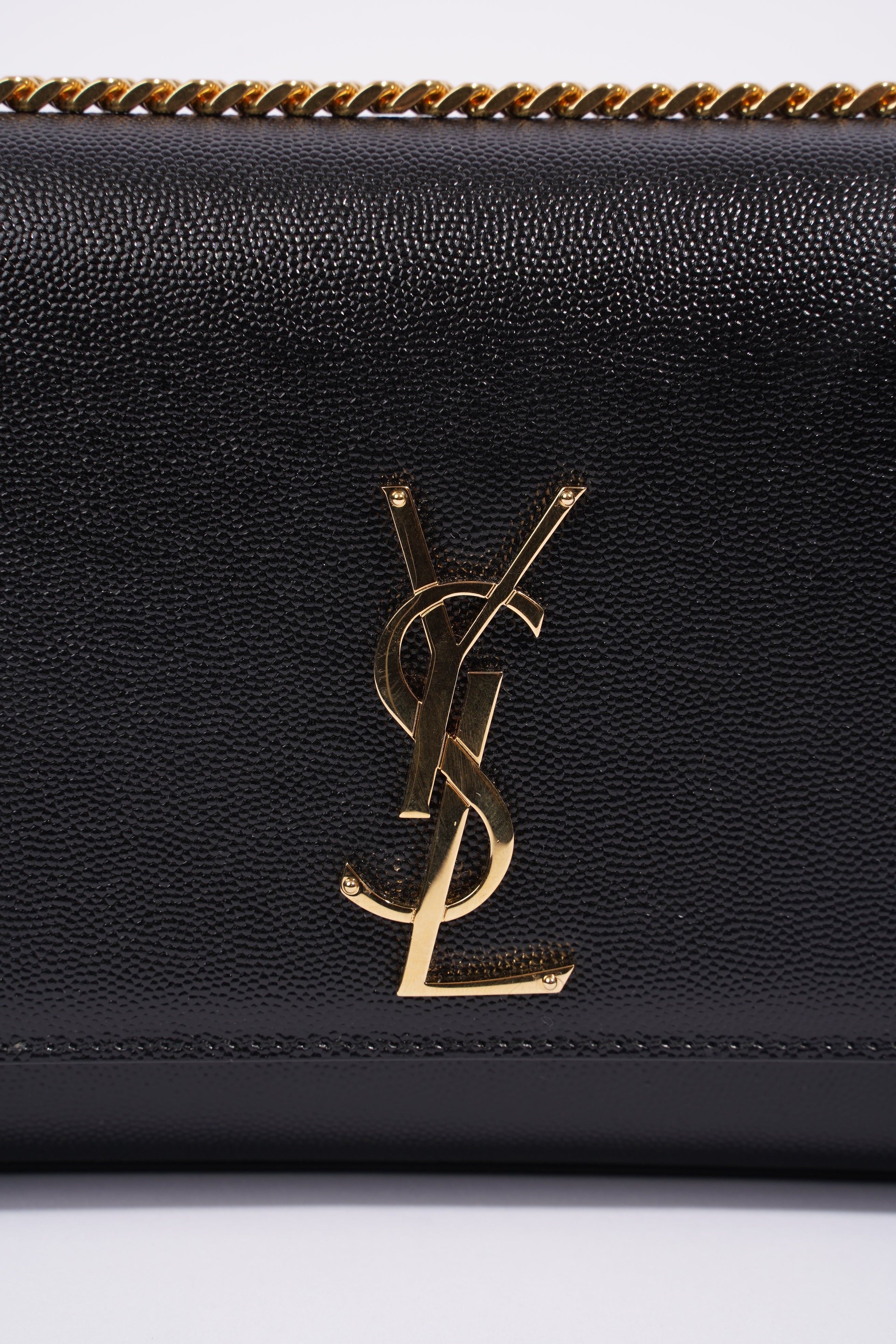 Saint Laurent Kate Black Leather Medium