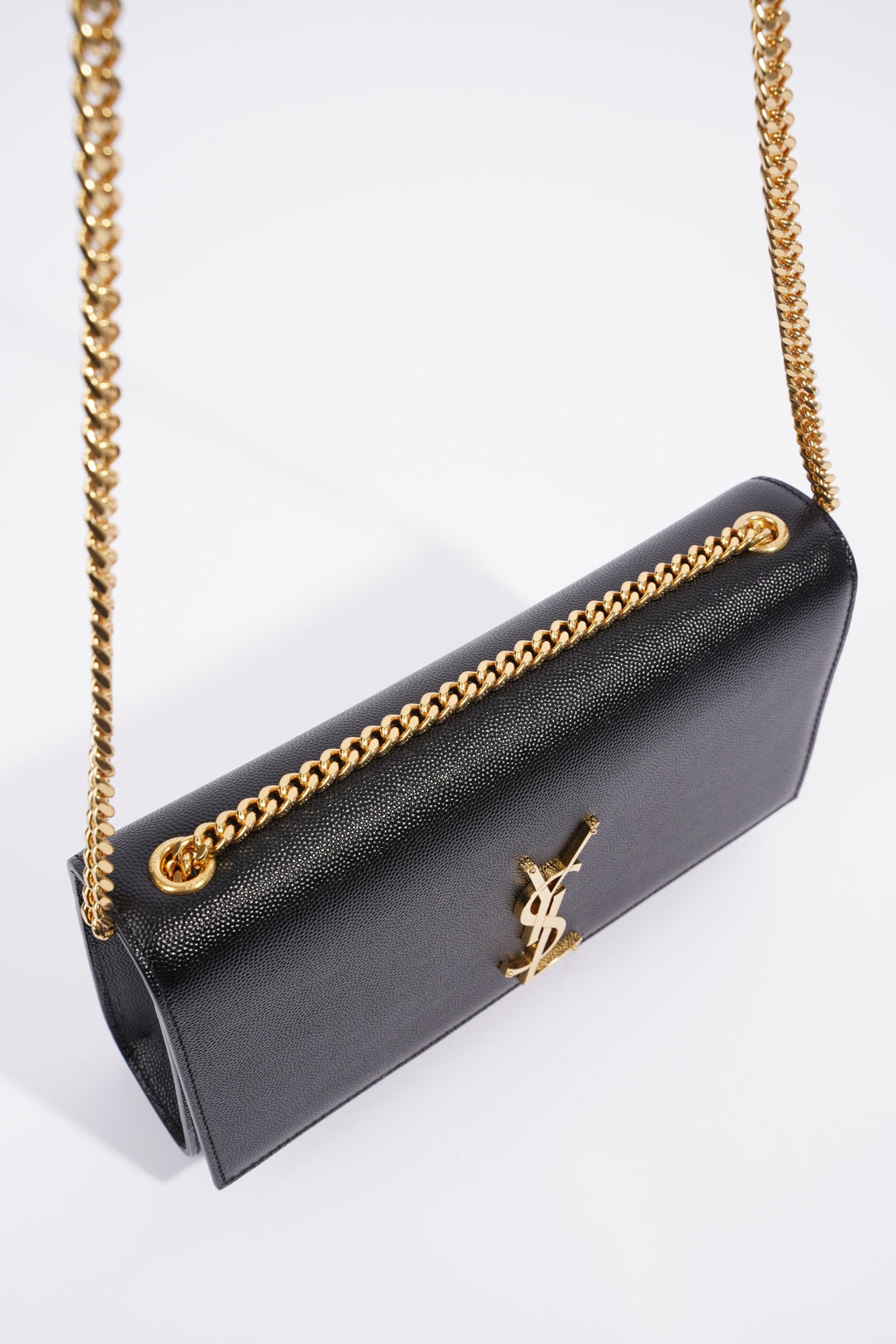 Saint Laurent Kate Black Leather Medium
